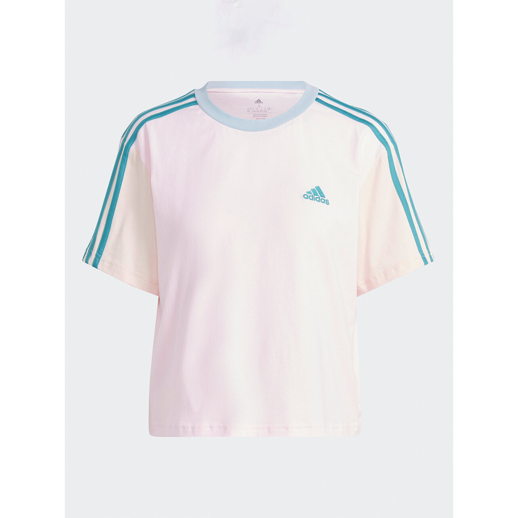 adidas Tricou Essentials 3-Stripes IM0364 Roz Loose Fit - Pled.ro