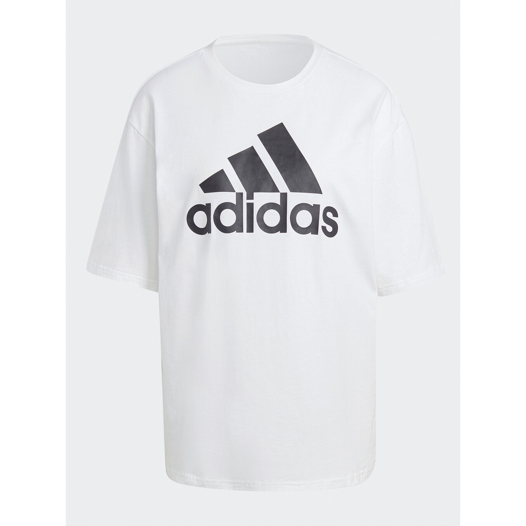 adidas Tricou Essentials Big Logo Boyfriend T-Shirt HR4930 Alb Loose Fit - Pled.ro