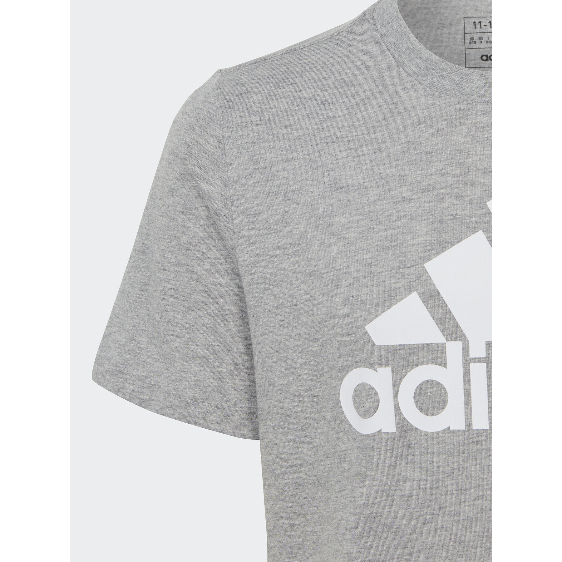 adidas Tricou Essentials Big Logo Cotton T-Shirt HR6379 Gri Regular Fit - Pled.ro