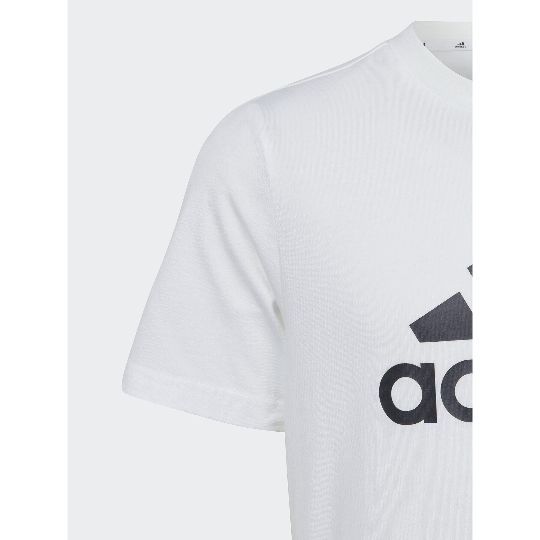 adidas Tricou Essentials Big Logo Cotton T-Shirt IB1670 Alb Regular Fit - Pled.ro