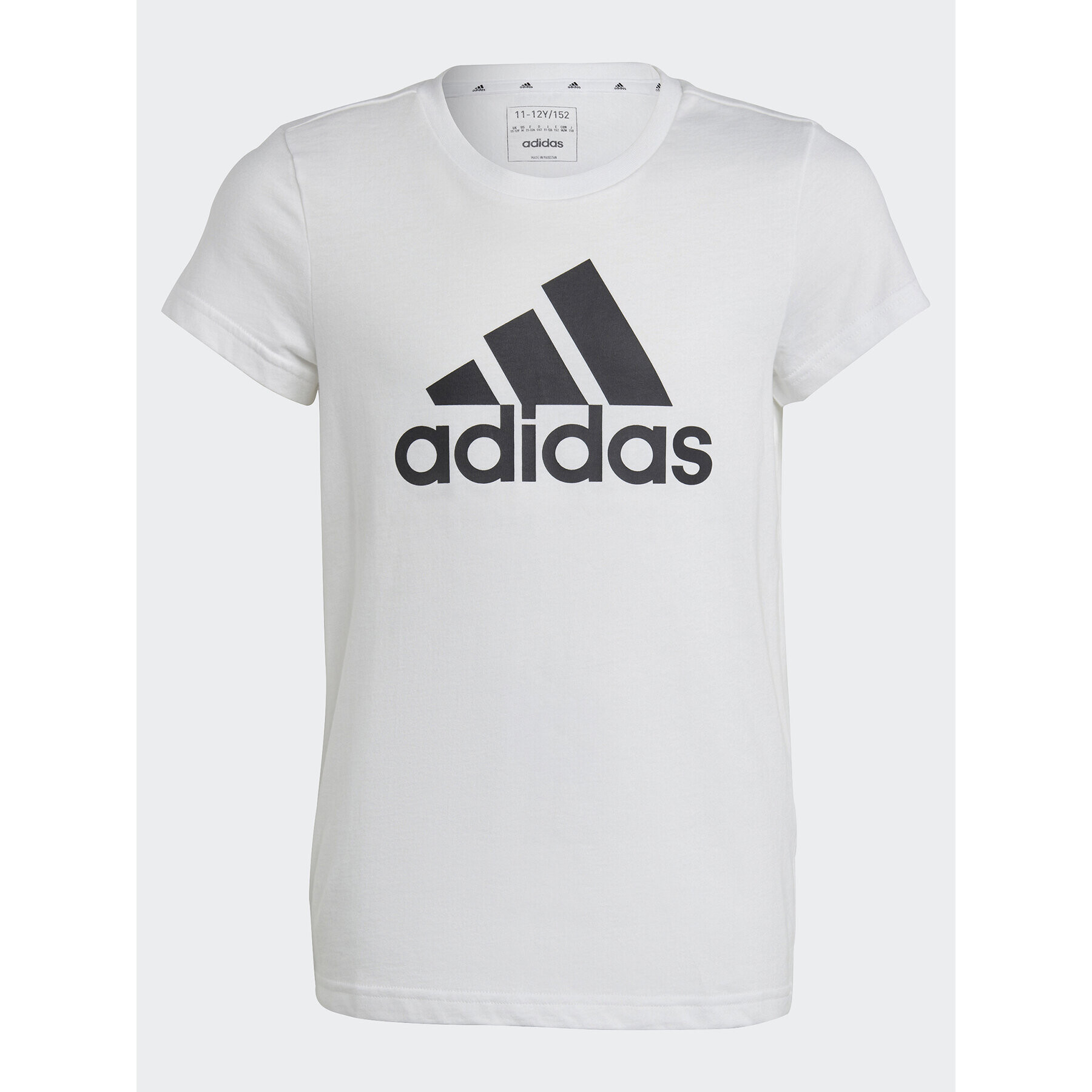 adidas Tricou Essentials Big Logo Cotton T-Shirt IC6121 Alb Slim Fit - Pled.ro