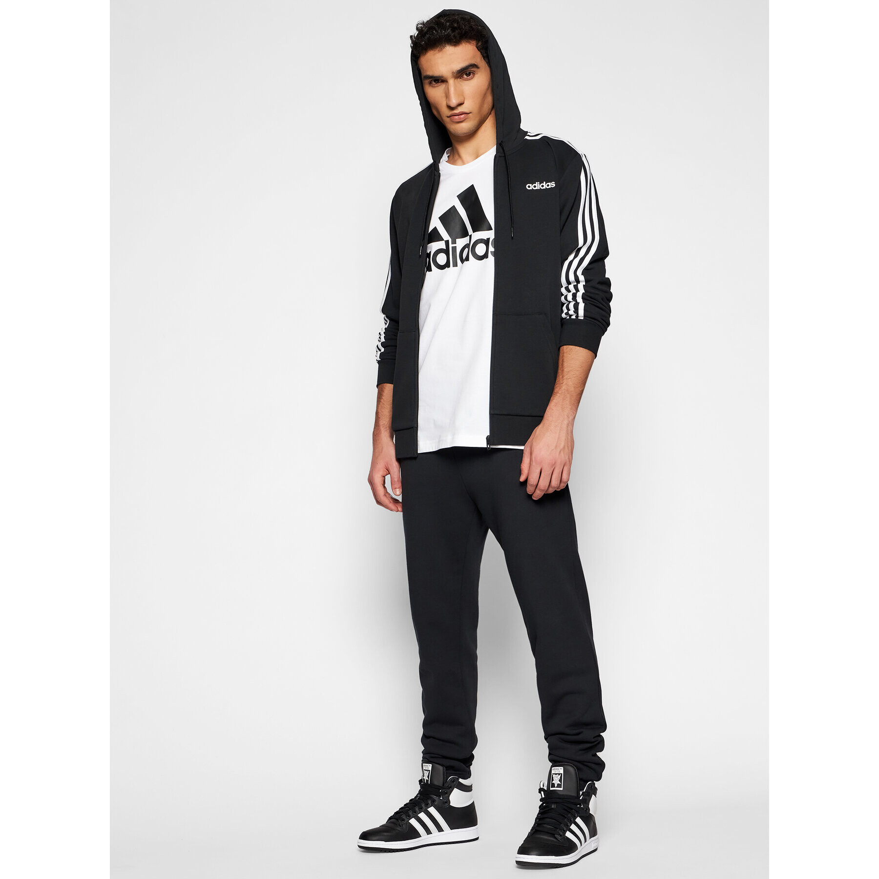 adidas Tricou Essentials Big Logo GK9121 Alb Regular Fit - Pled.ro