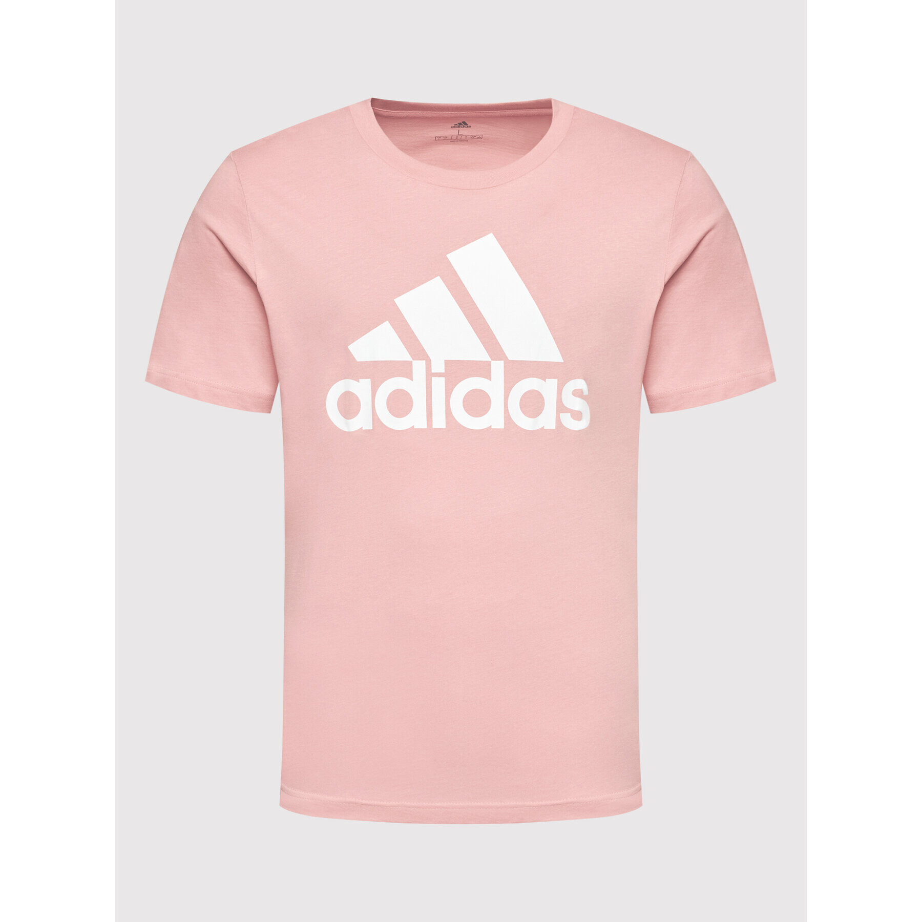 adidas Tricou Essentials Big Logo HE1851 Roz Regular Fit - Pled.ro