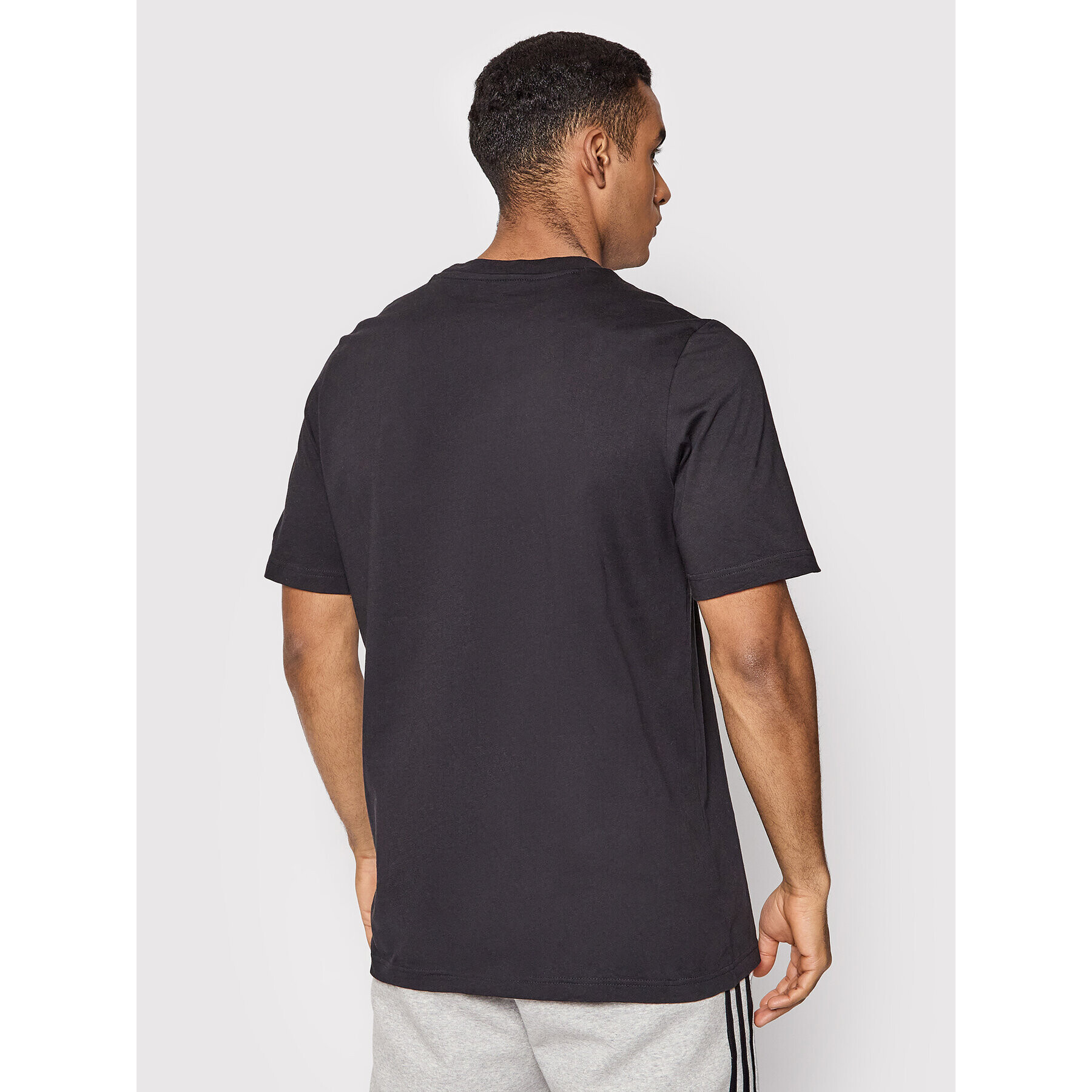 adidas Tricou Essentials Embroidered Linear Logo GL0057 Negru Regular Fit - Pled.ro