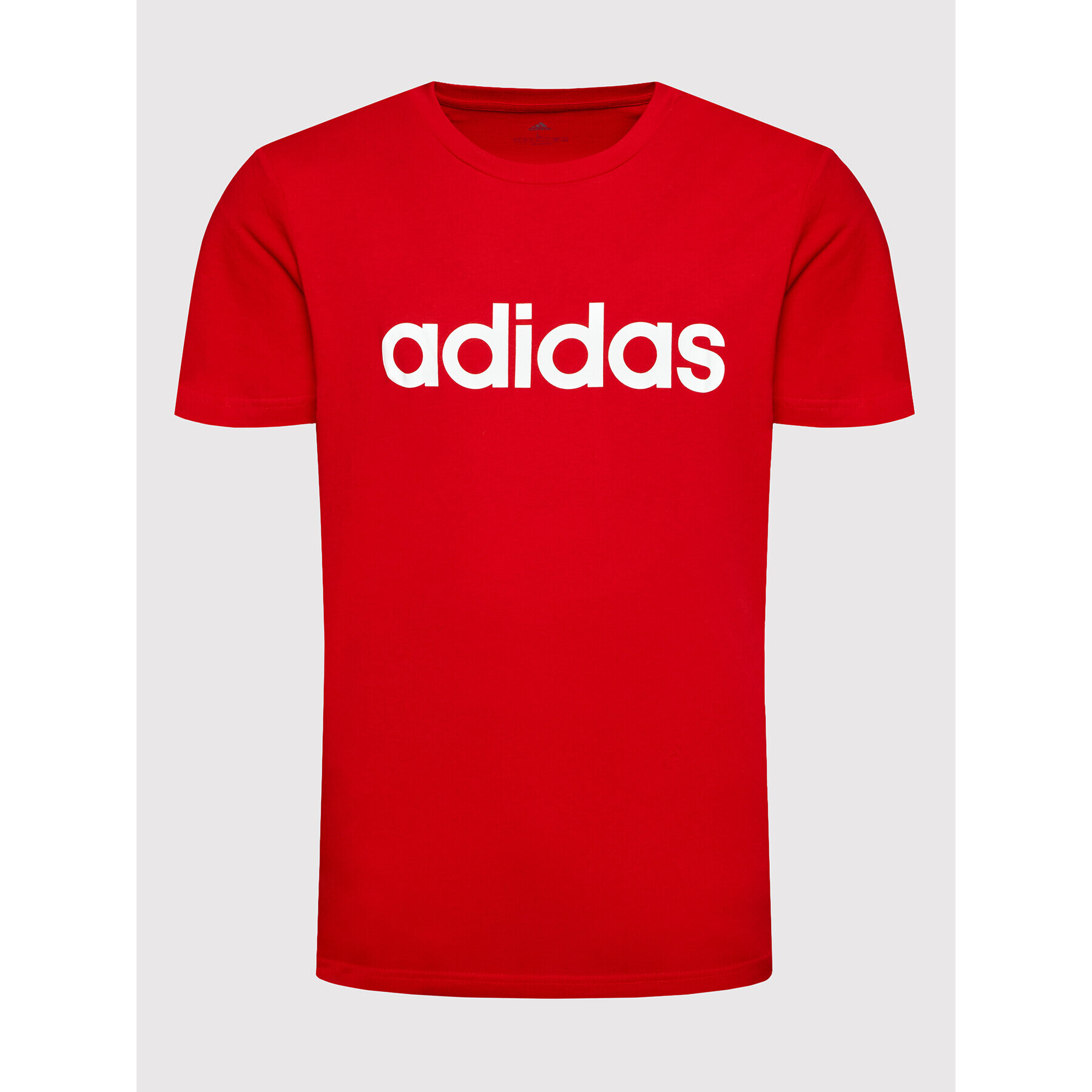 adidas Tricou Essentials Embroidered Linear Logo GL0061 Roșu Regular Fit - Pled.ro