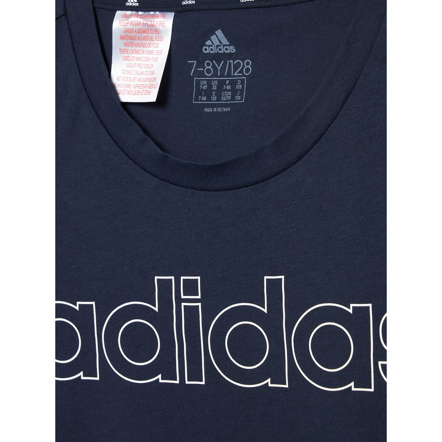 adidas Tricou Essentials GS0186 Bleumarin Slim Fit - Pled.ro