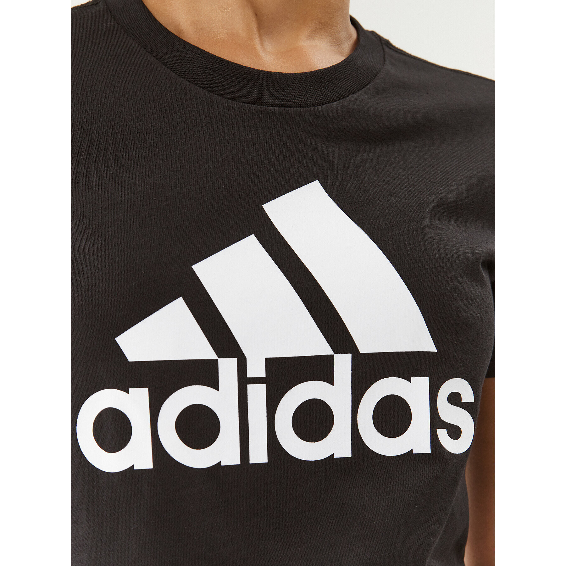 adidas Tricou Essentials Logo GL0722 Negru Regular Fit - Pled.ro