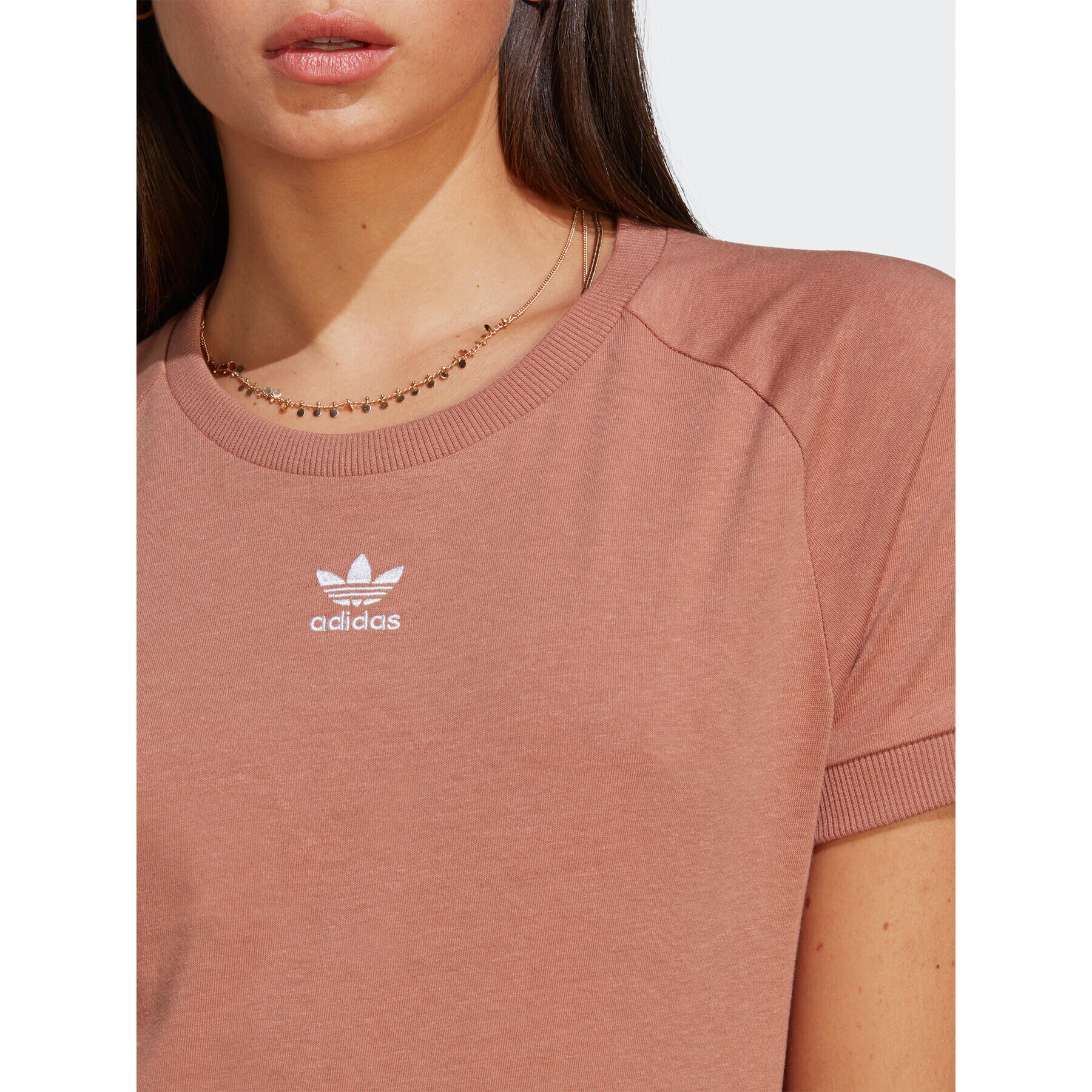 adidas Tricou Essentials+ Made with Hemp T-Shirt HA4394 Maro Slim Fit - Pled.ro