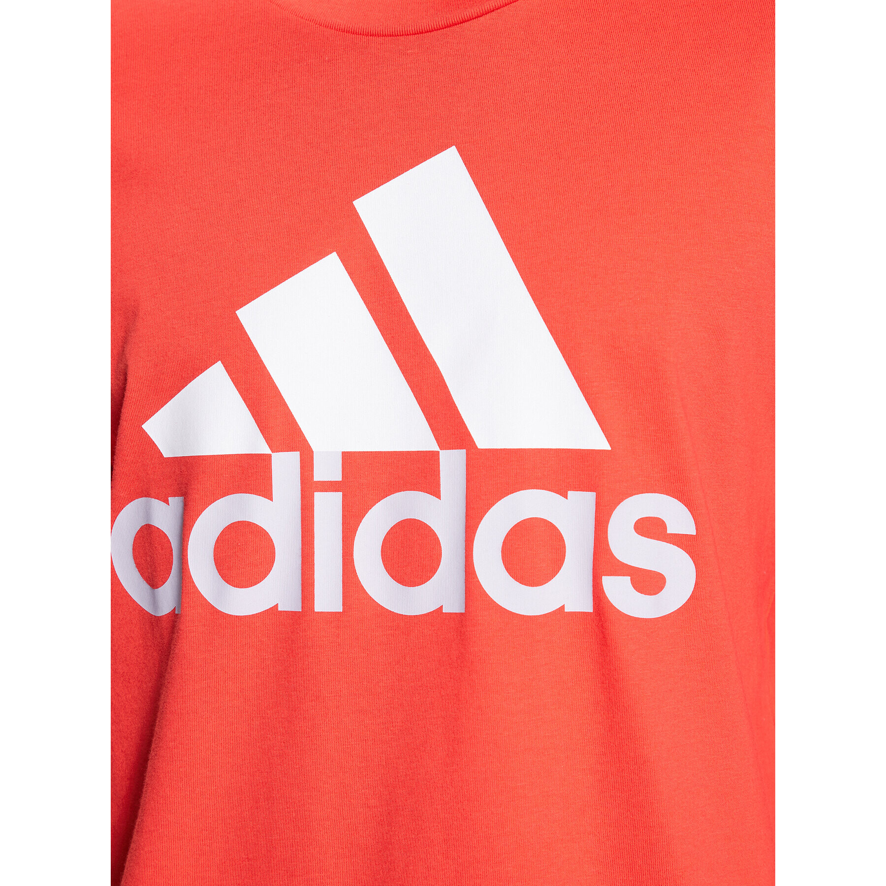 adidas Tricou Essentials Single Jersey Big Logo T-Shirt IC9358 Roșu Regular Fit - Pled.ro