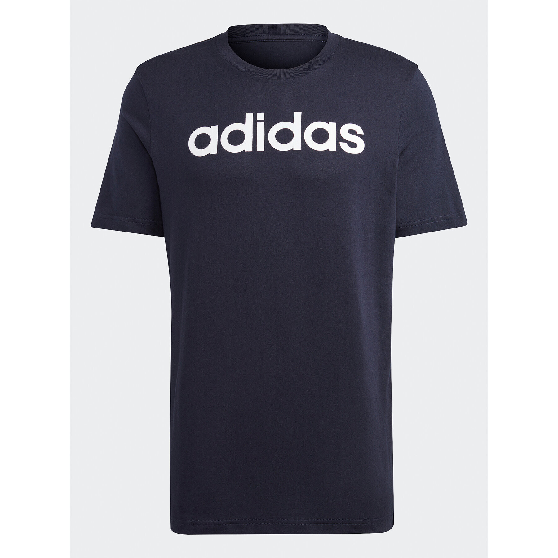 adidas Tricou Essentials Single Jersey Linear Embroidered Logo T-Shirt IC9275 Albastru Regular Fit - Pled.ro