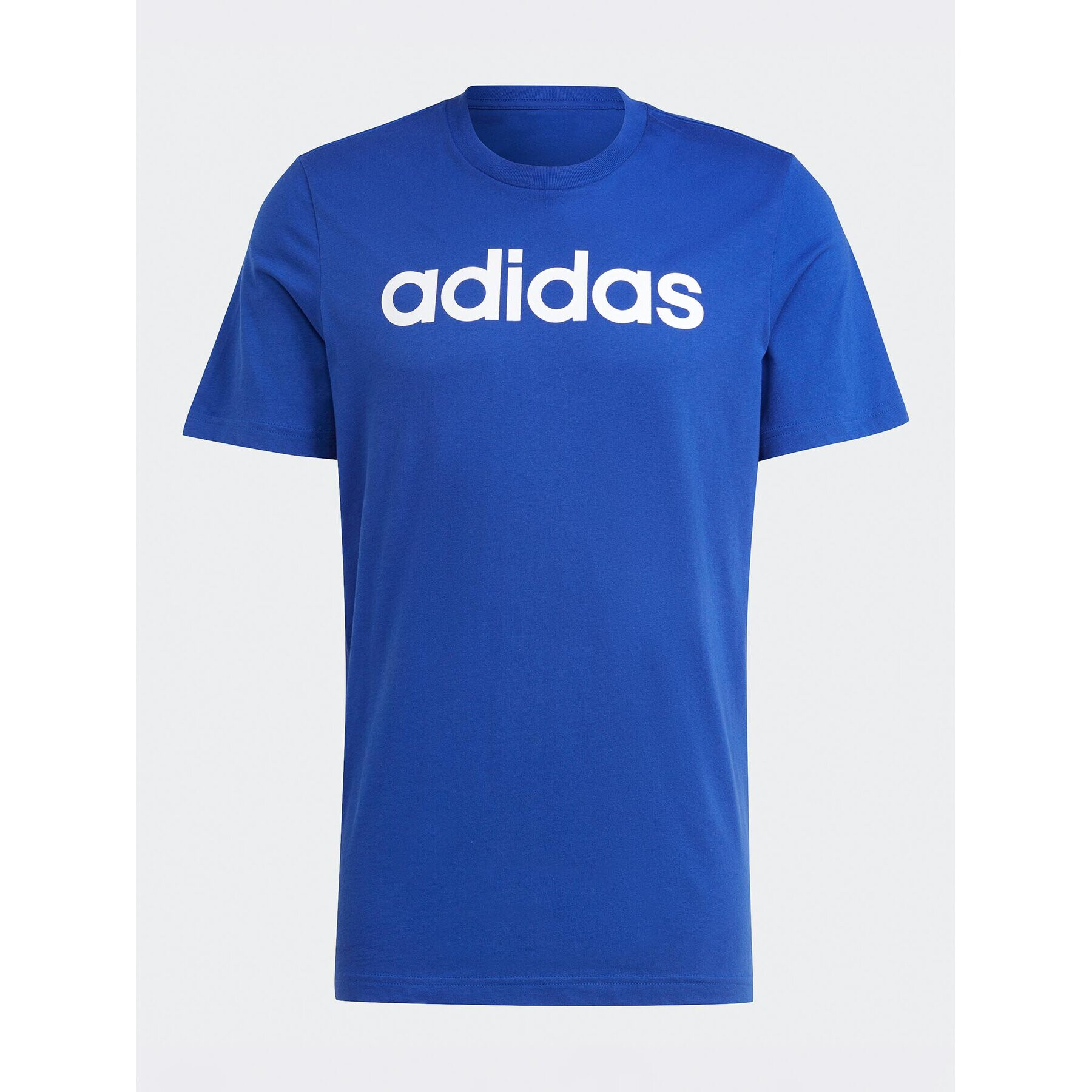 adidas Tricou Essentials Single Jersey Linear Embroidered Logo T-Shirt IC9279 Albastru Regular Fit - Pled.ro