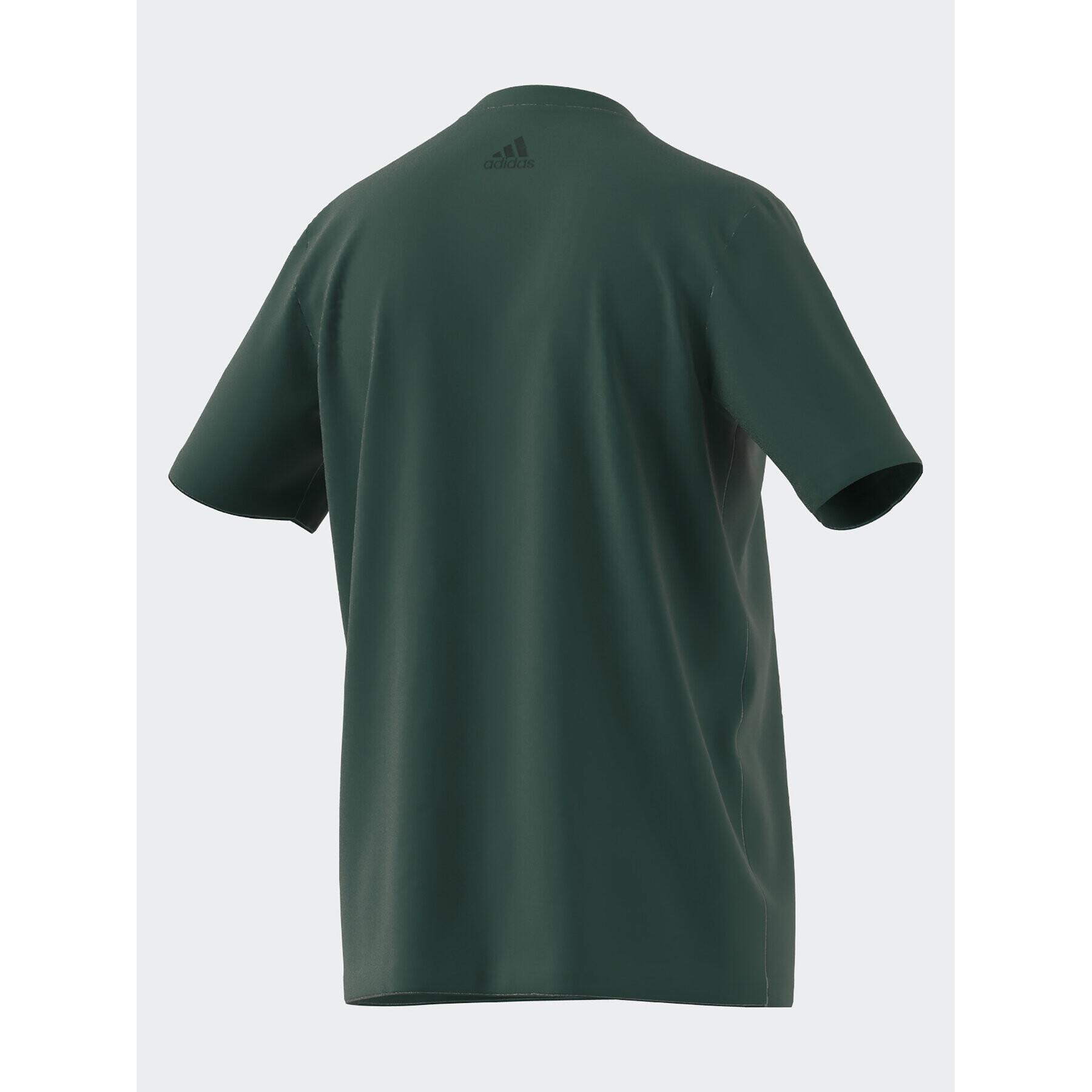 adidas Tricou Essentials Single Jersey Linear Embroidered Logo T-Shirt IJ8658 Verde Regular Fit - Pled.ro