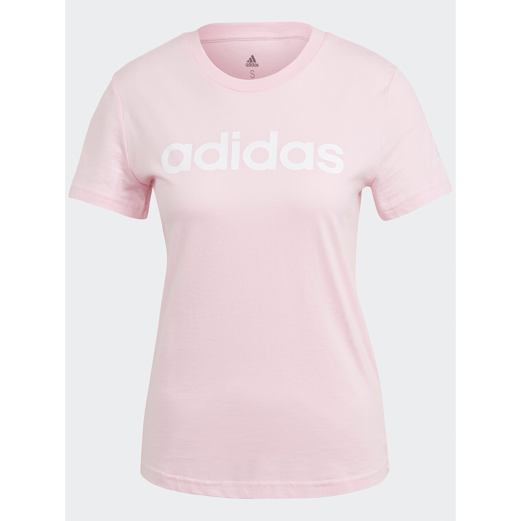 adidas Tricou Essentials Slim Logo T-Shirt GL0771 Roz Slim Fit - Pled.ro