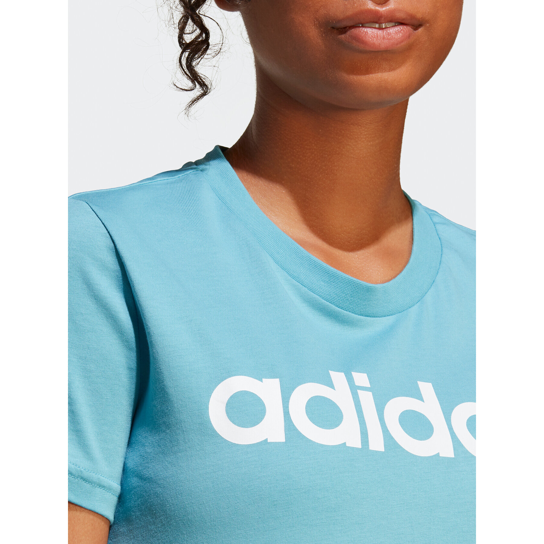 adidas Tricou Essentials Slim Logo T-Shirt IC0629 Albastru Slim Fit - Pled.ro