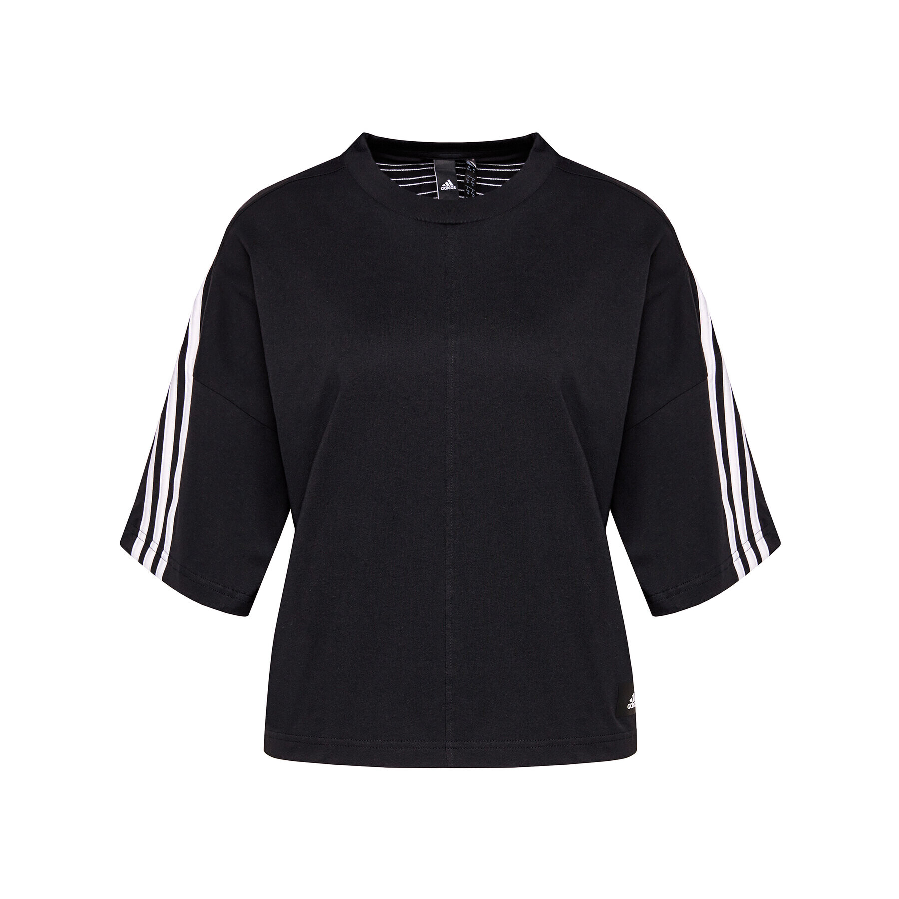 adidas Performance adidas Tricou Future Icons 3-Stripes GN1837 Negru Loose Fit - Pled.ro