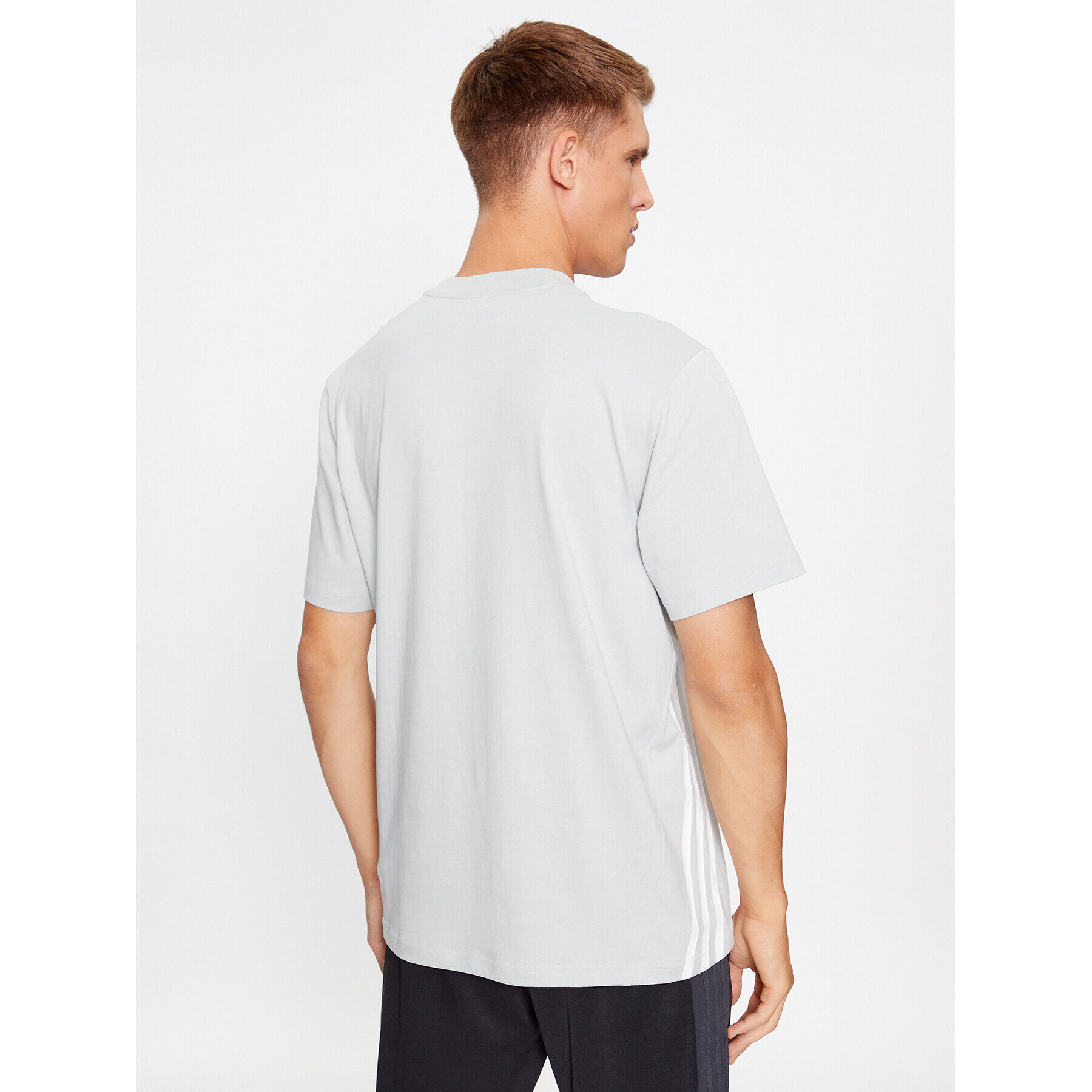 adidas Tricou Future Icons 3-Stripes IN1616 Gri Loose Fit - Pled.ro