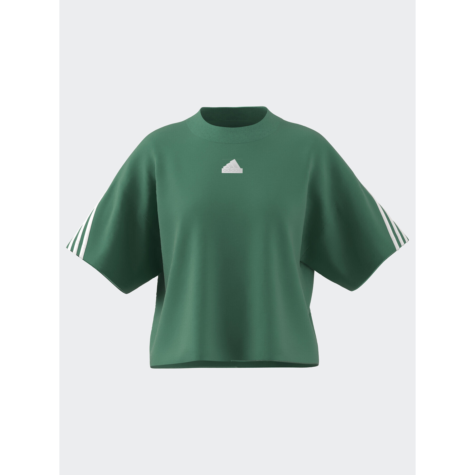 adidas Tricou Future Icons 3-Stripes T-Shirt IB8522 Verde Loose Fit - Pled.ro