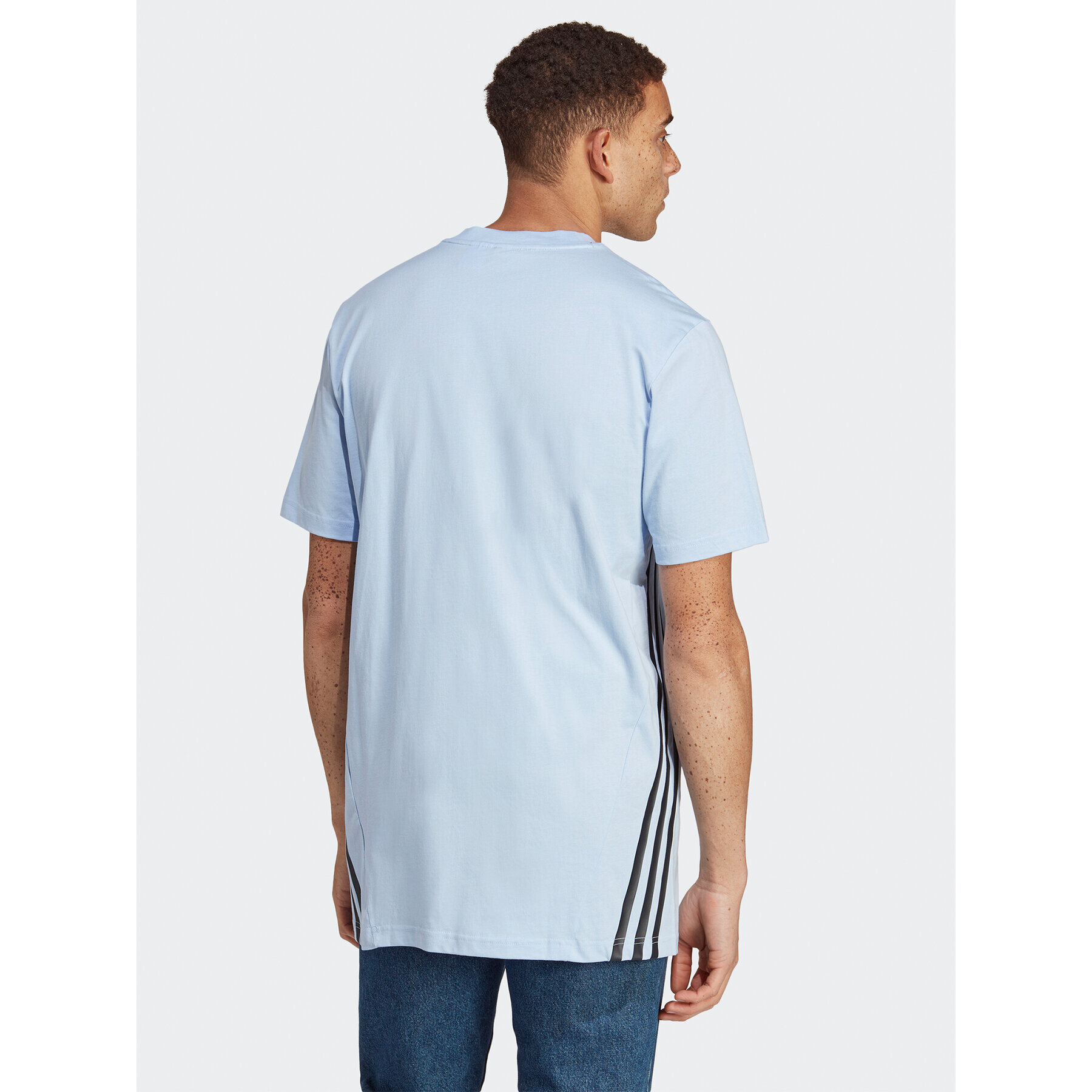 adidas Tricou Future Icons 3-Stripes T-Shirt IC8249 Albastru Loose Fit - Pled.ro