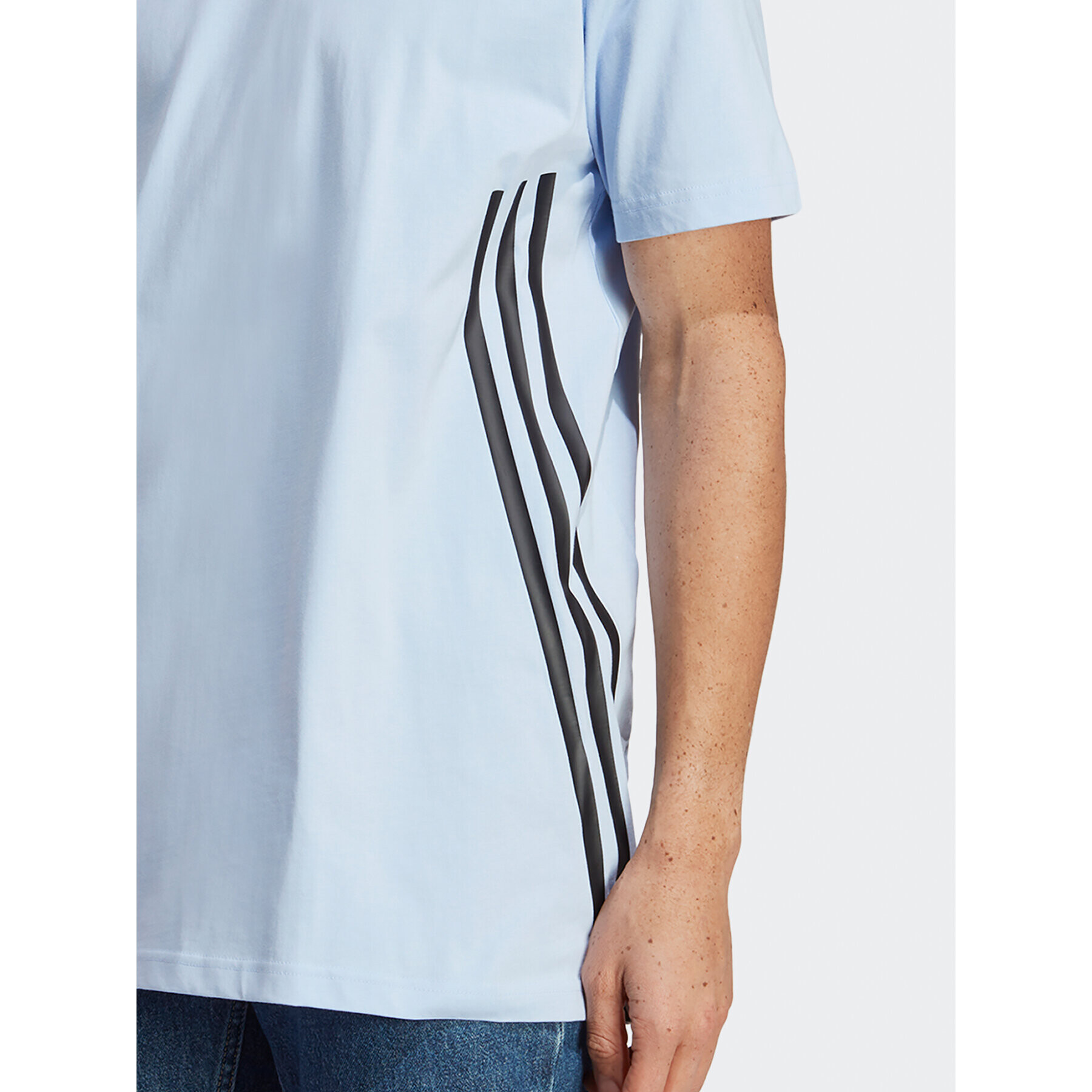 adidas Tricou Future Icons 3-Stripes T-Shirt IC8249 Albastru Loose Fit - Pled.ro