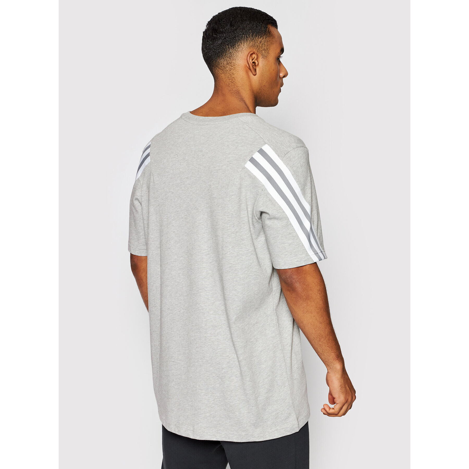 adidas Tricou Future Icons 3-Stripes Tee HC524 Gri Regular Fit - Pled.ro