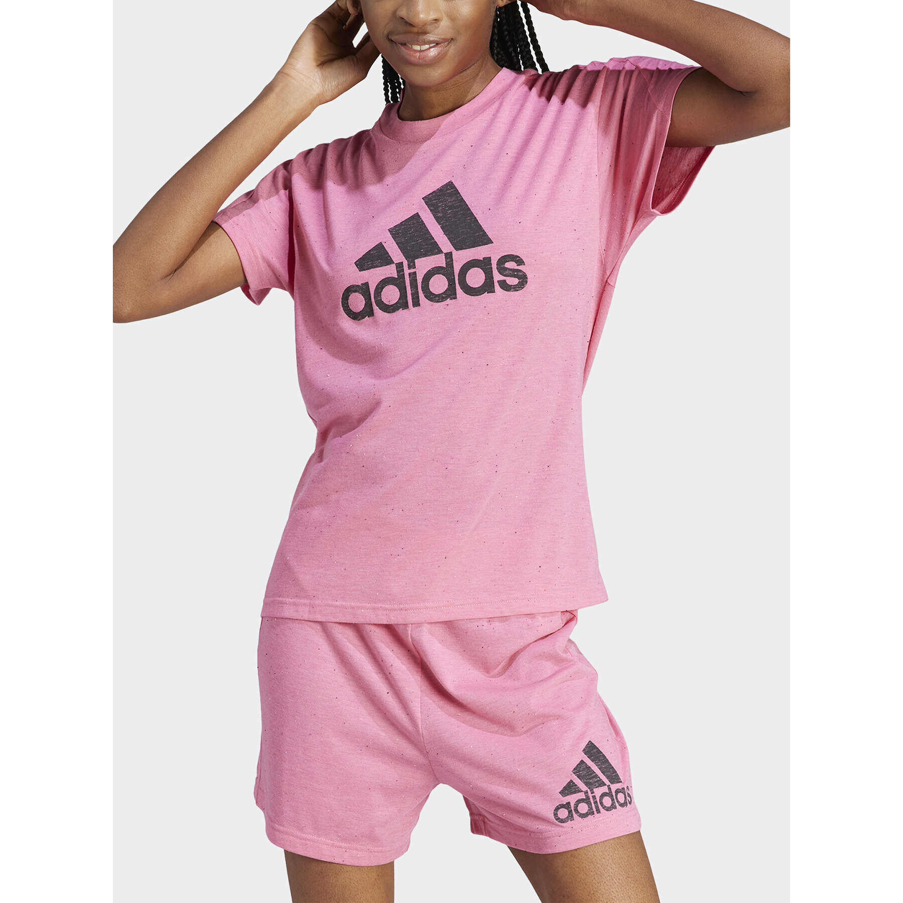 adidas Tricou Future Icons Winners 3.0 IM2417 Roz Regular Fit - Pled.ro