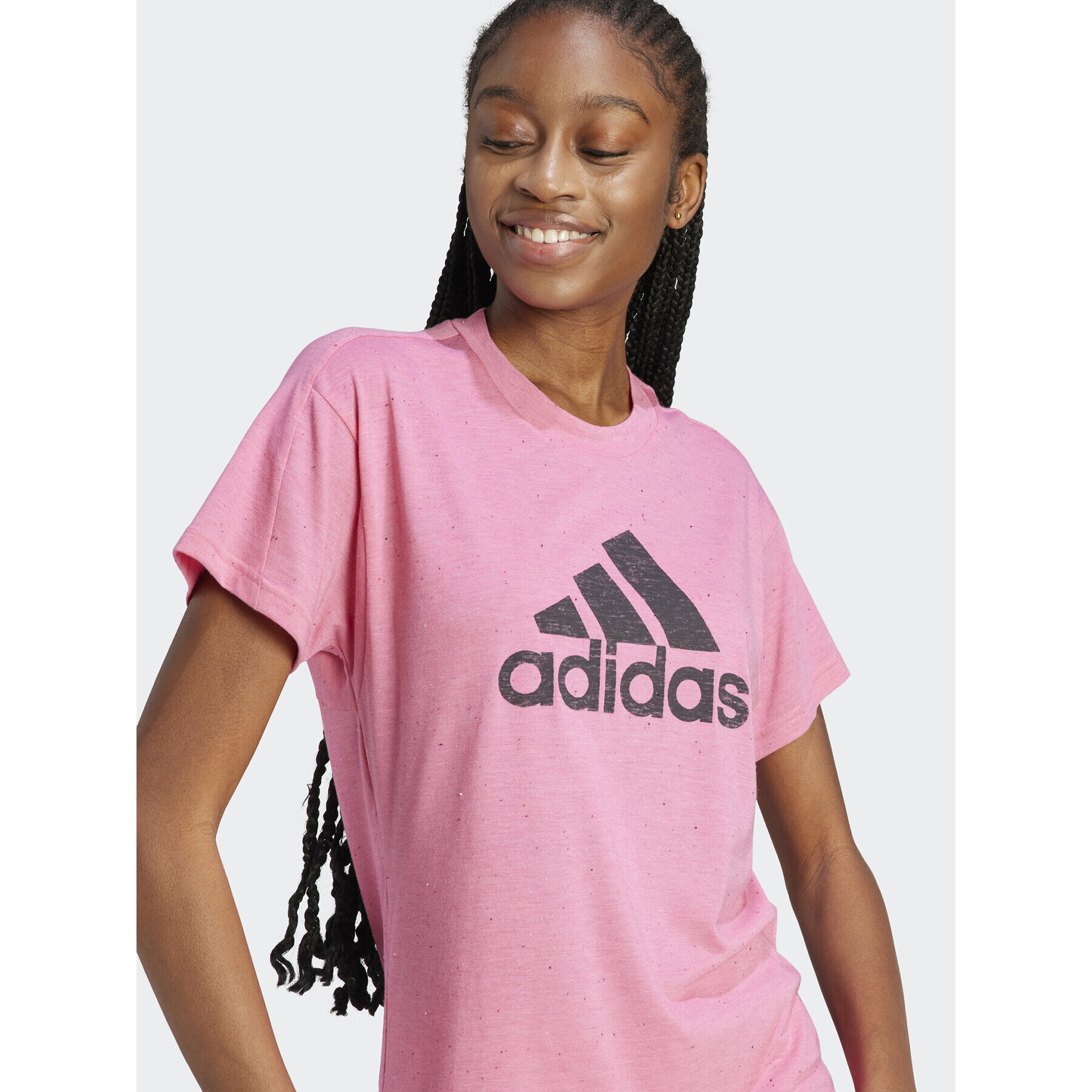 adidas Tricou Future Icons Winners 3.0 IM2417 Roz Regular Fit - Pled.ro