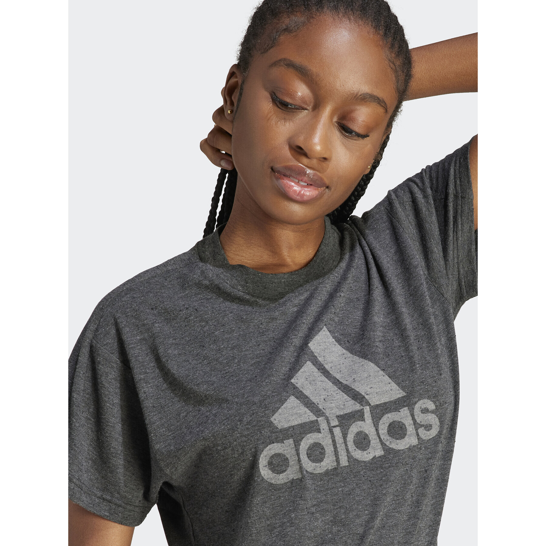 adidas Tricou Future Icons Winners 3.0 IM2423 Gri Regular Fit - Pled.ro