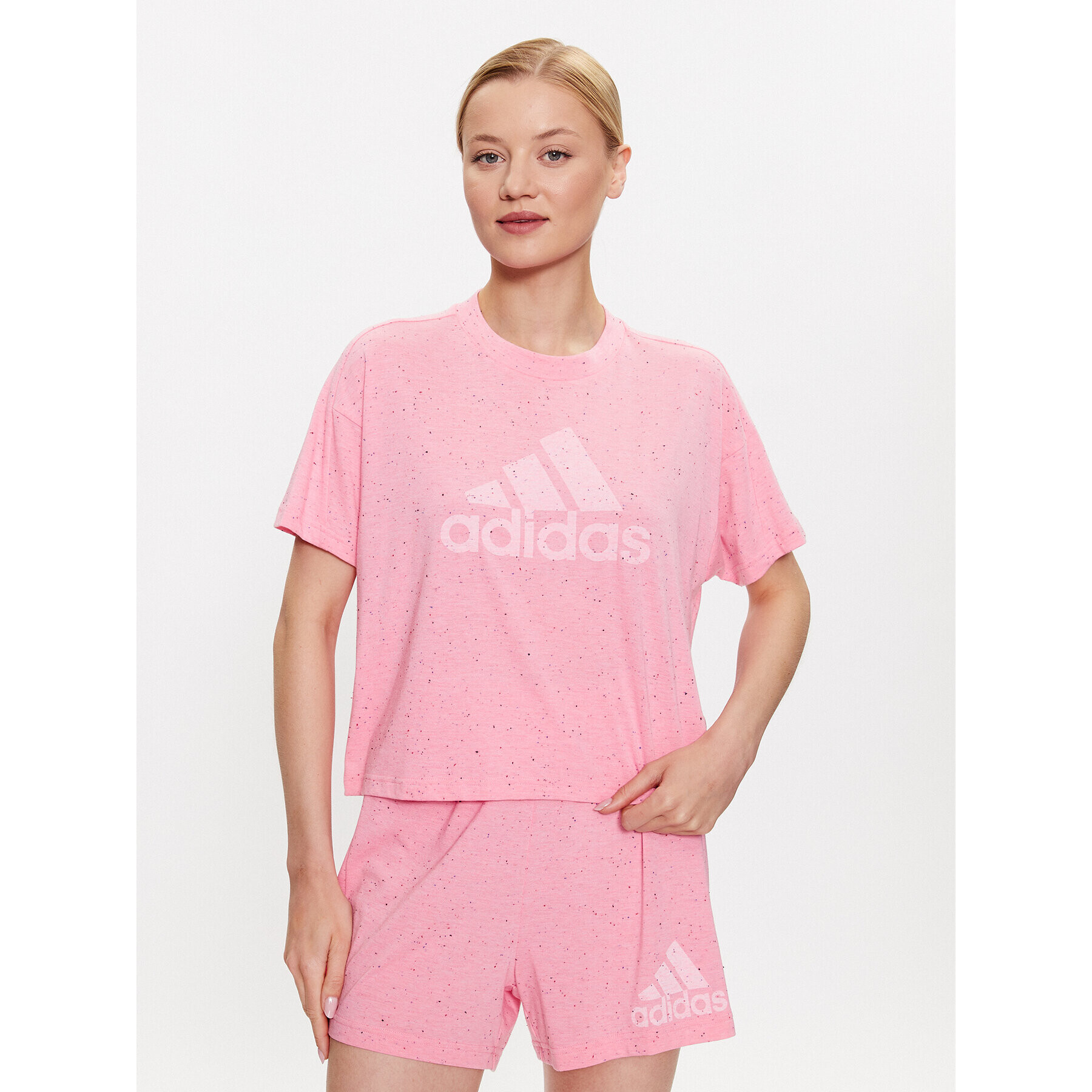 adidas Tricou Future Icons Winners T-Shirt IC0496 Roz Loose Fit - Pled.ro