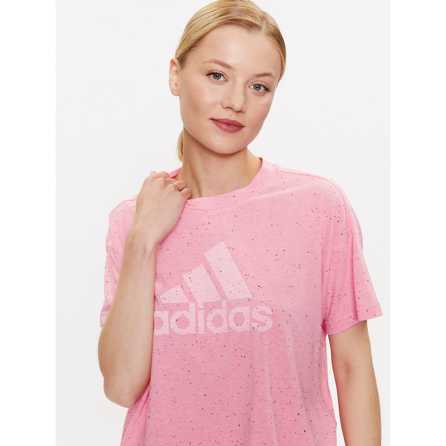 adidas Tricou Future Icons Winners T-Shirt IC0496 Roz Loose Fit - Pled.ro