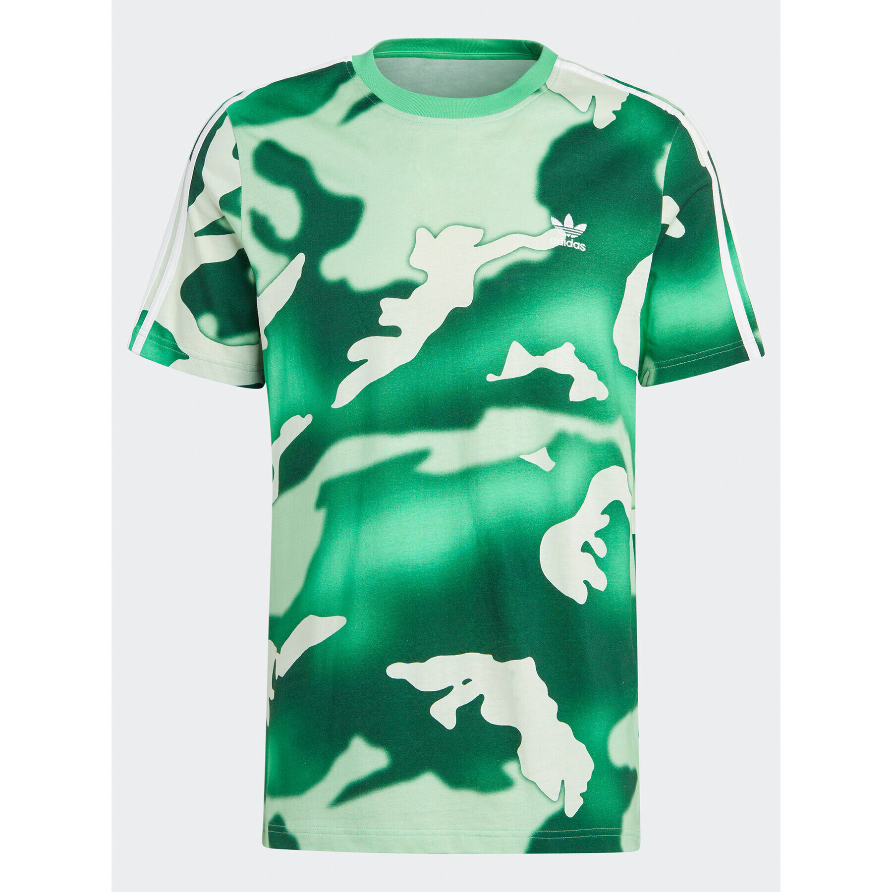 adidas Tricou Graphics Camo Allover Print T-Shirt HZ1157 Verde Regular Fit - Pled.ro