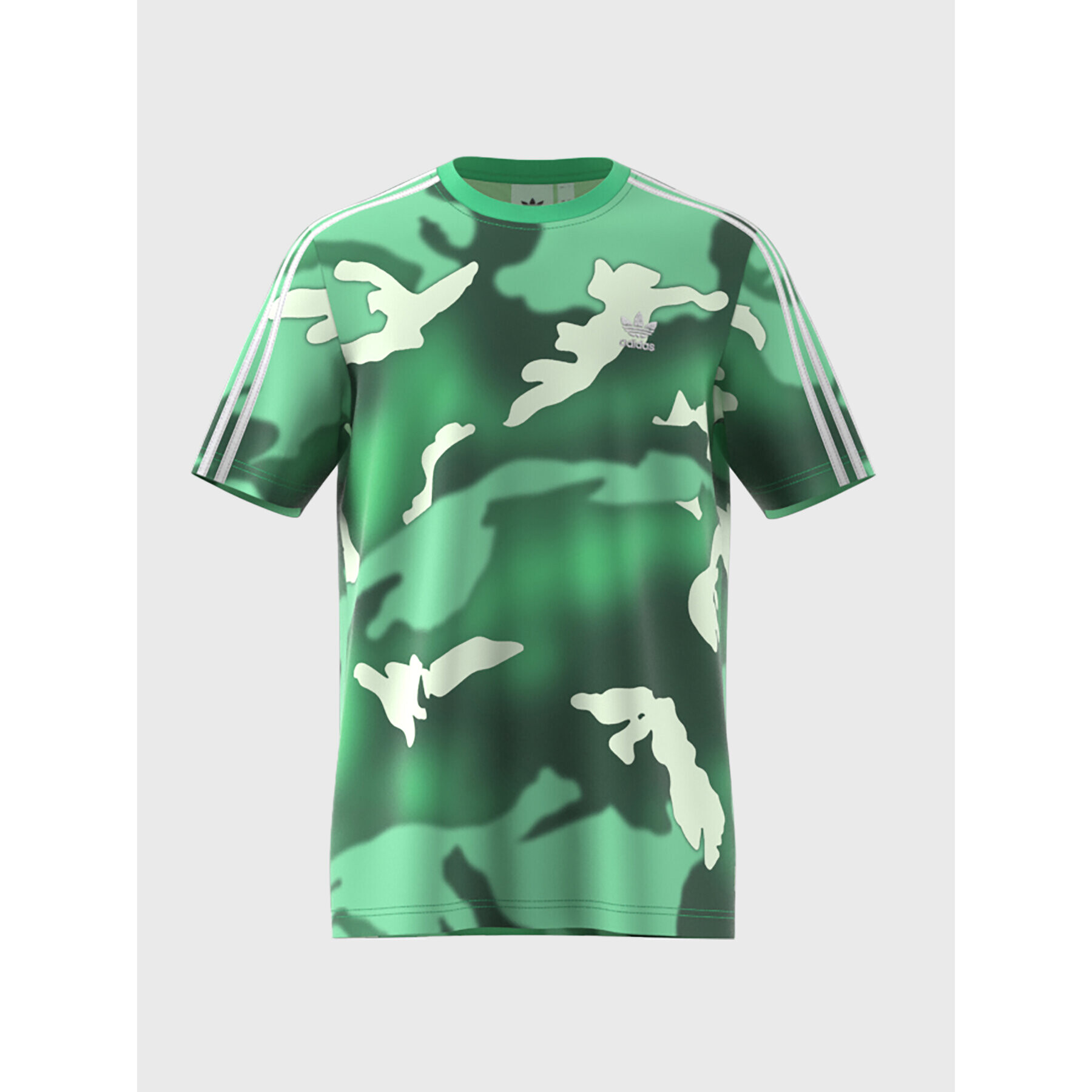 adidas Tricou Graphics Camo Allover Print T-Shirt HZ1157 Verde Regular Fit - Pled.ro