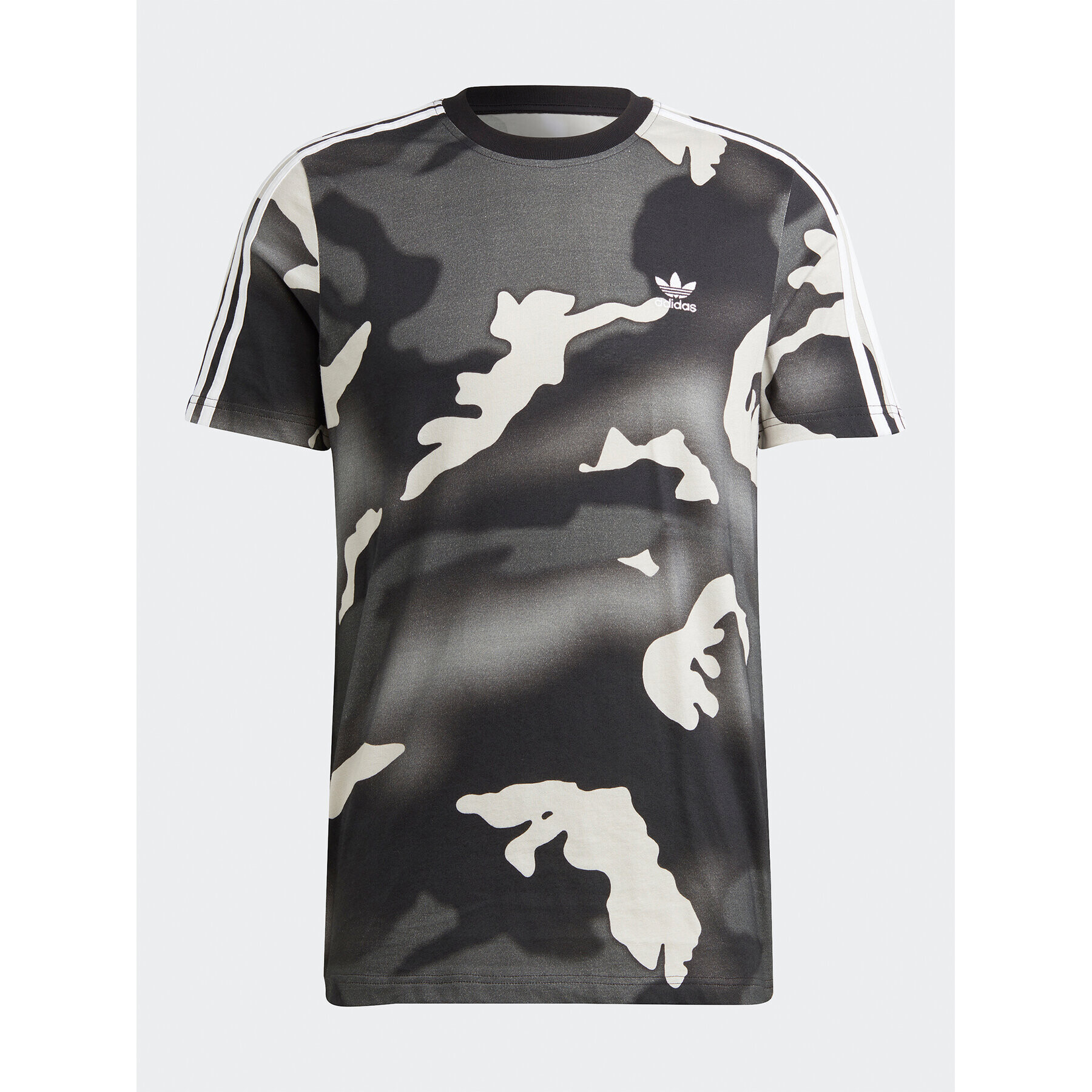 adidas Tricou Graphics Camo Allover Print T-Shirt IC5727 Negru Regular Fit - Pled.ro