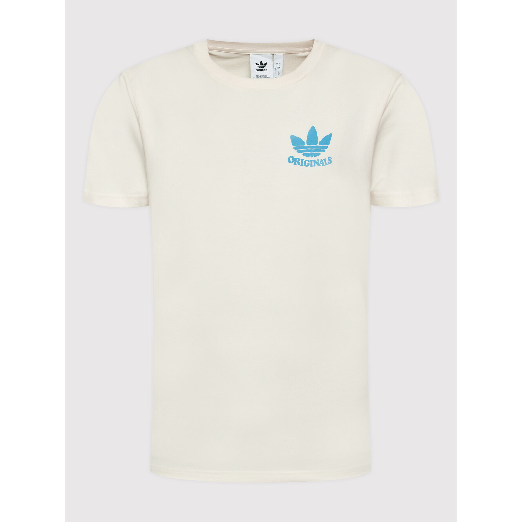 adidas Tricou Happy Earth HI2962 Bej Regular Fit - Pled.ro