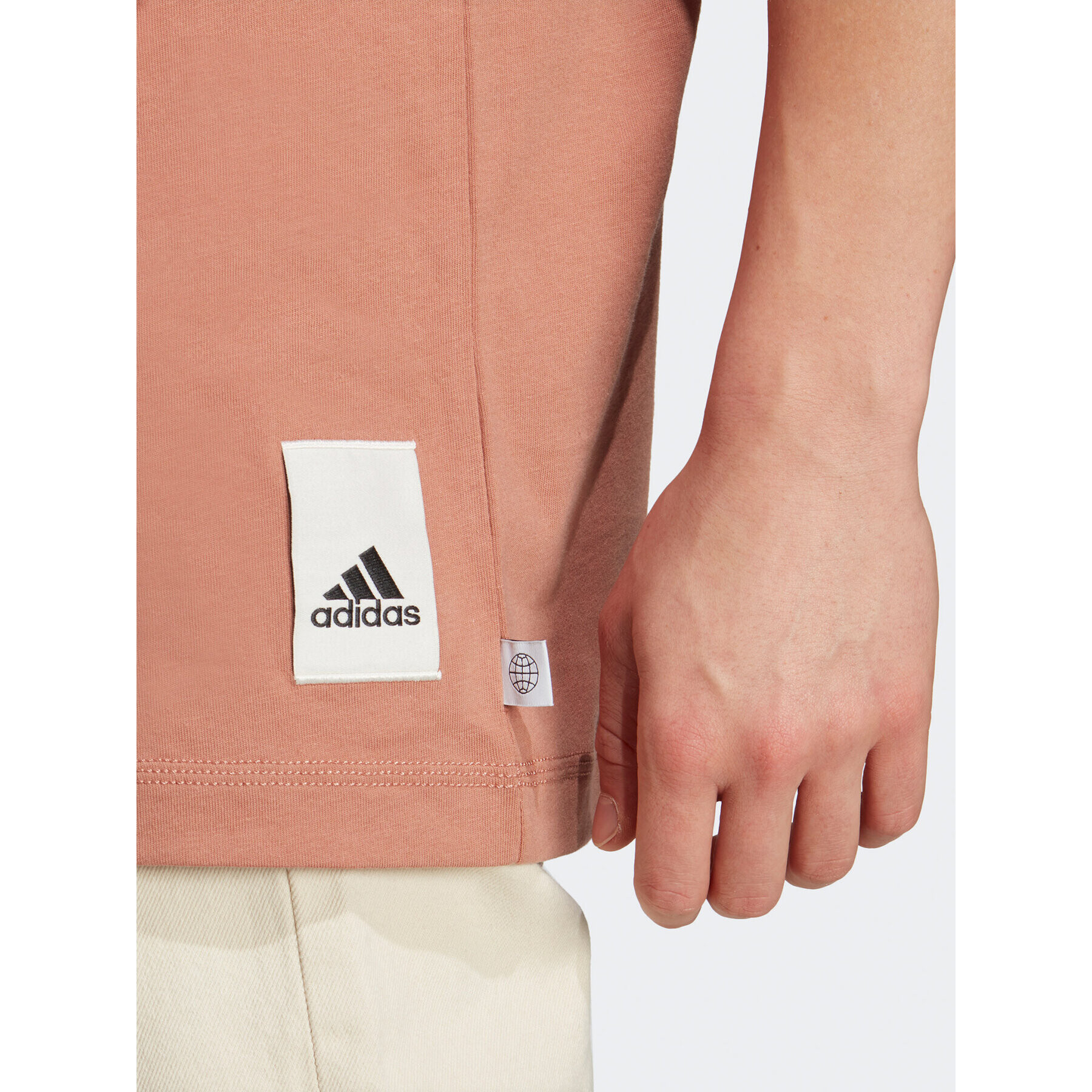 adidas Tricou Lounge T-Shirt IC4106 Maro Loose Fit - Pled.ro