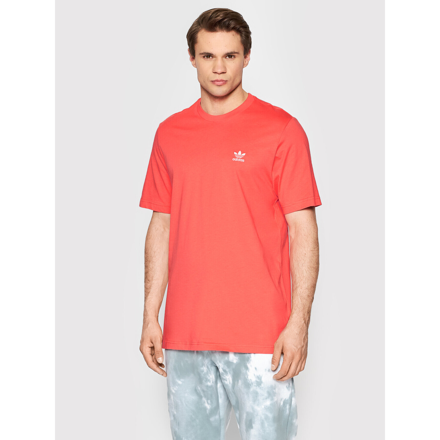 adidas Tricou Loungewear adicolor Essentials Trefoil HE9441 Portocaliu Regular Fit - Pled.ro