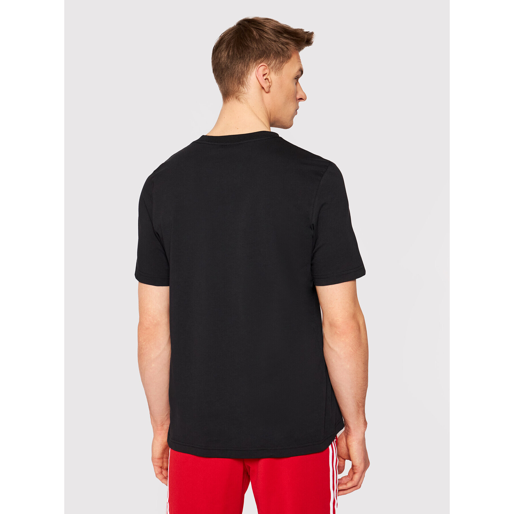 adidas Tricou Loungewear adicolor Essentials Trefoil Tee GN3416 Negru Regular Fit - Pled.ro