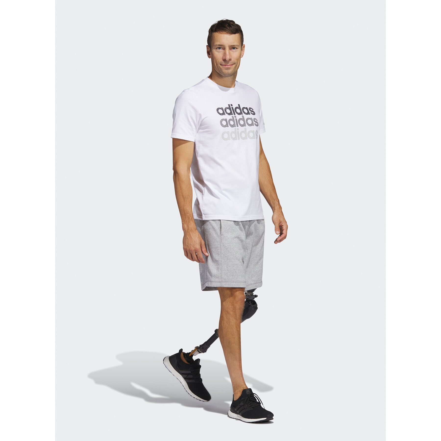 adidas Tricou Multi Linear Sportswear Graphic T-Shirt (Short Sleeve) HS2522 Alb Regular Fit - Pled.ro