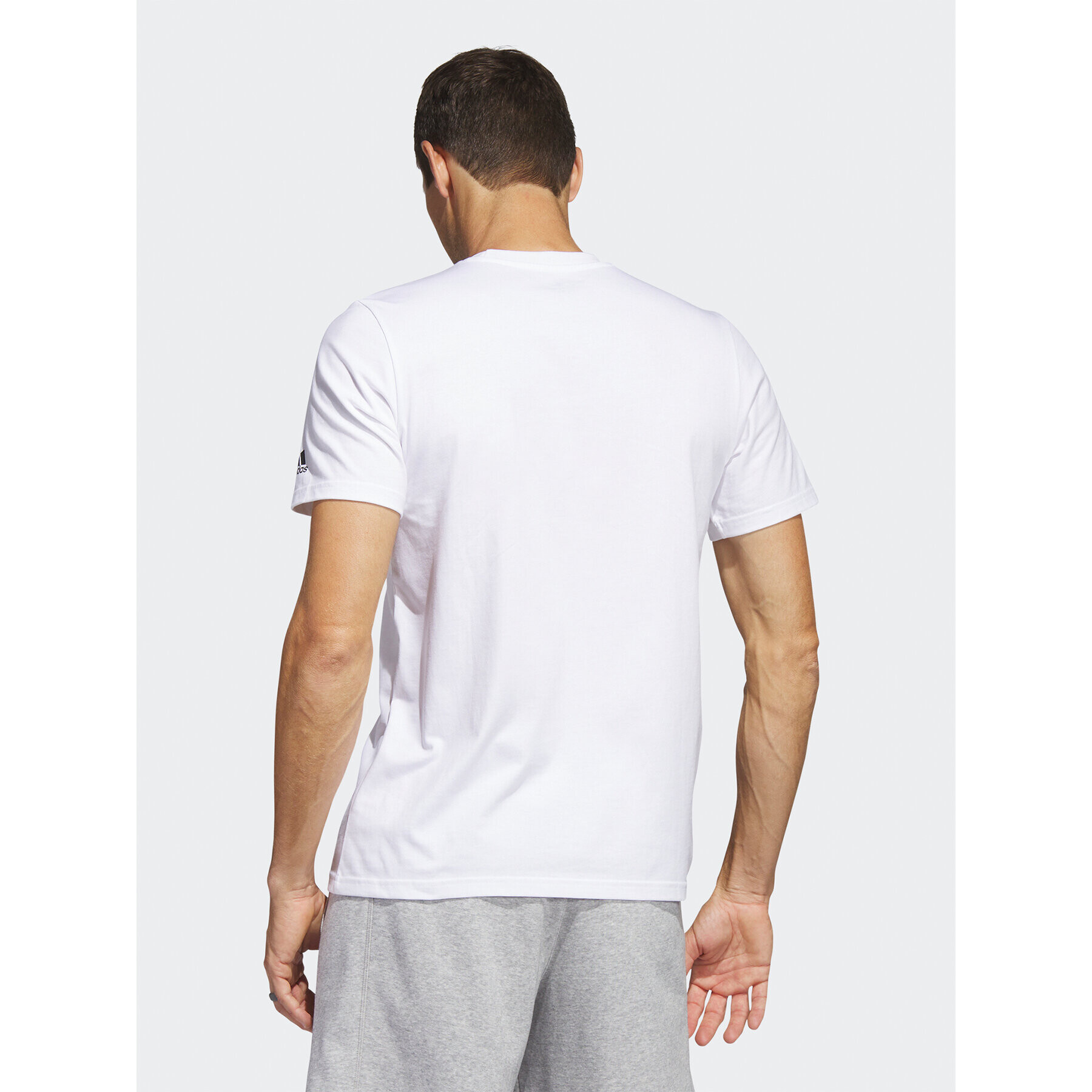 adidas Tricou Multi Linear Sportswear Graphic T-Shirt (Short Sleeve) HS2522 Alb Regular Fit - Pled.ro