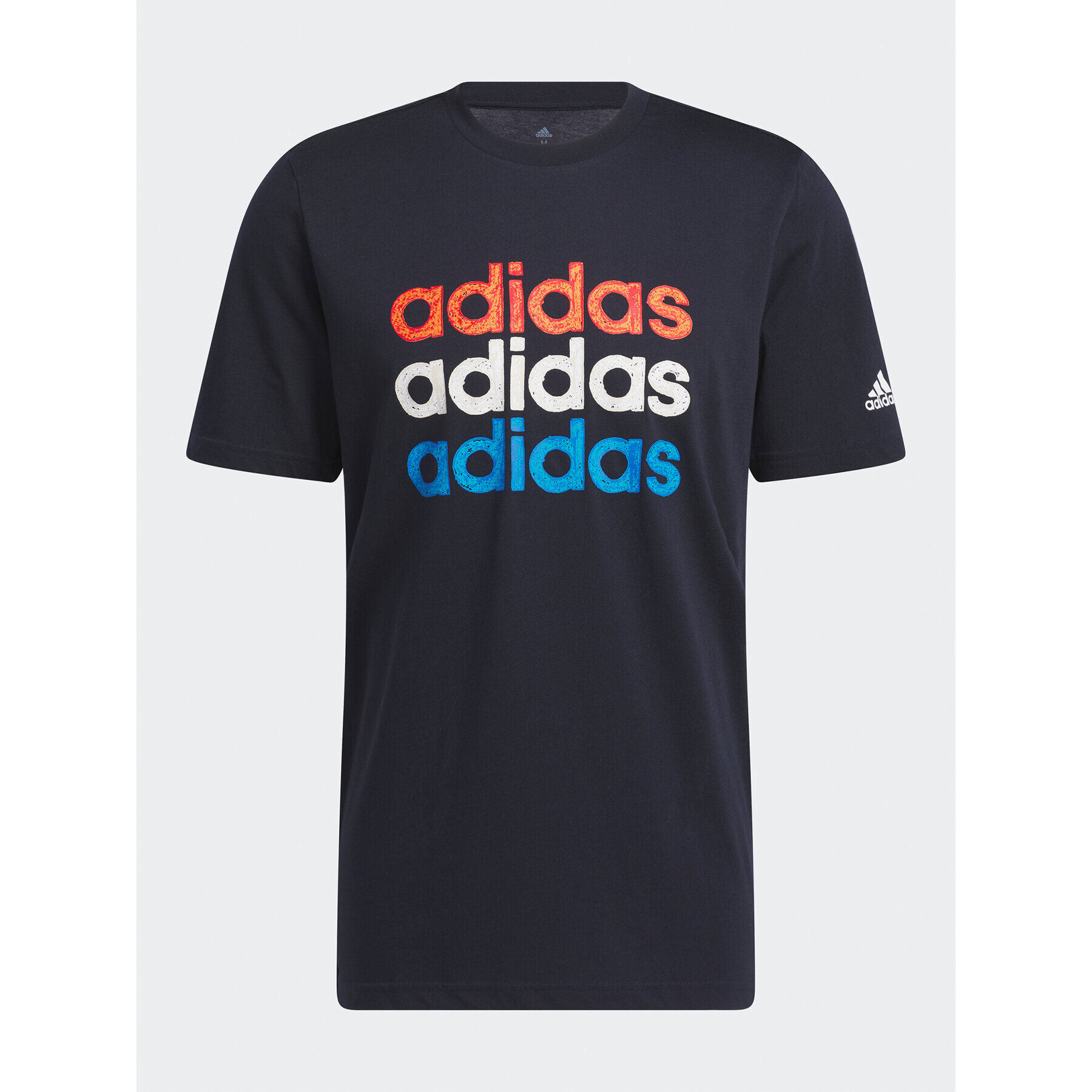 adidas Tricou Multi Linear Sportswear Graphic T-Shirt (Short Sleeve) HS2524 Albastru Regular Fit - Pled.ro