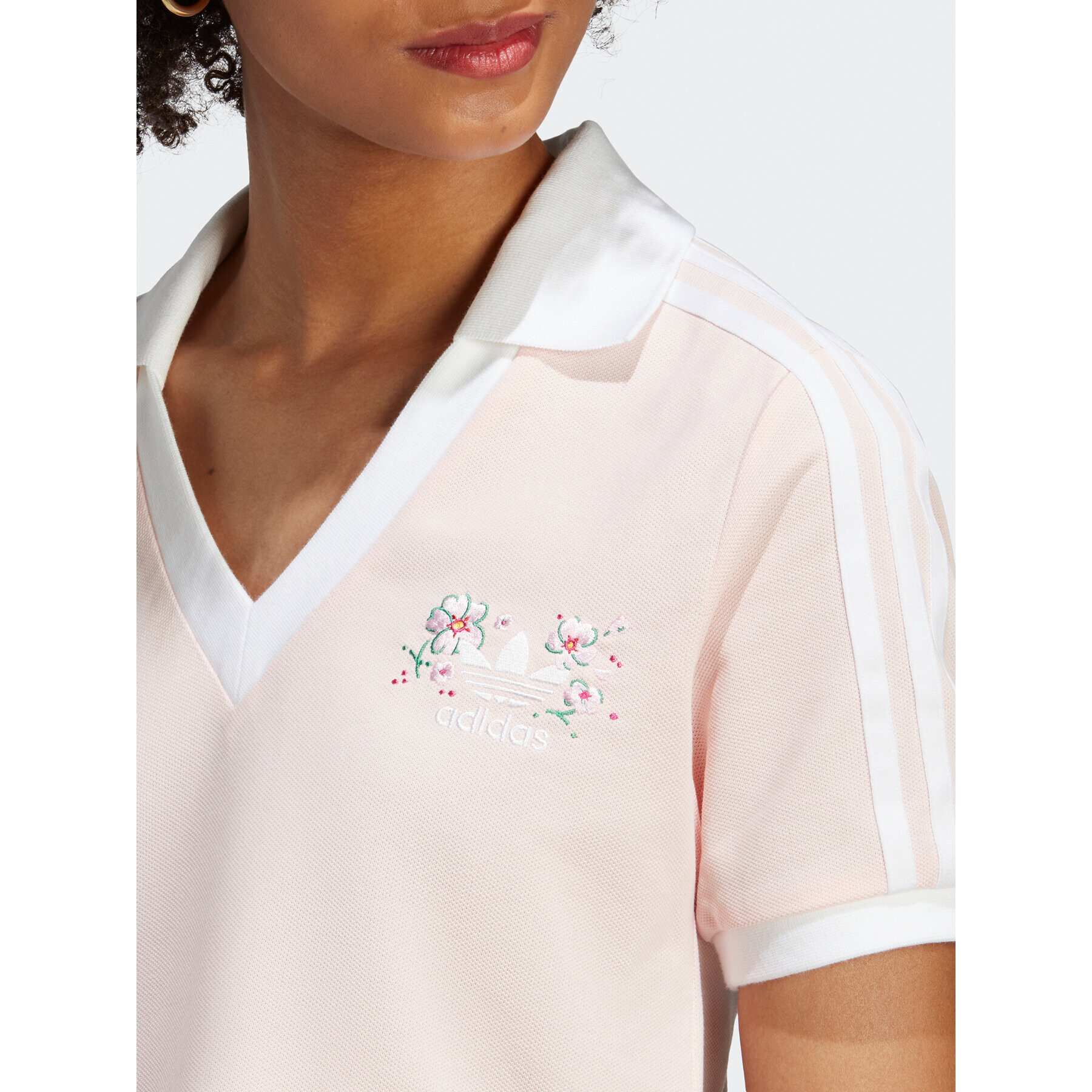 adidas Tricou polo Crop Polo Shirt IP3757 Roz - Pled.ro