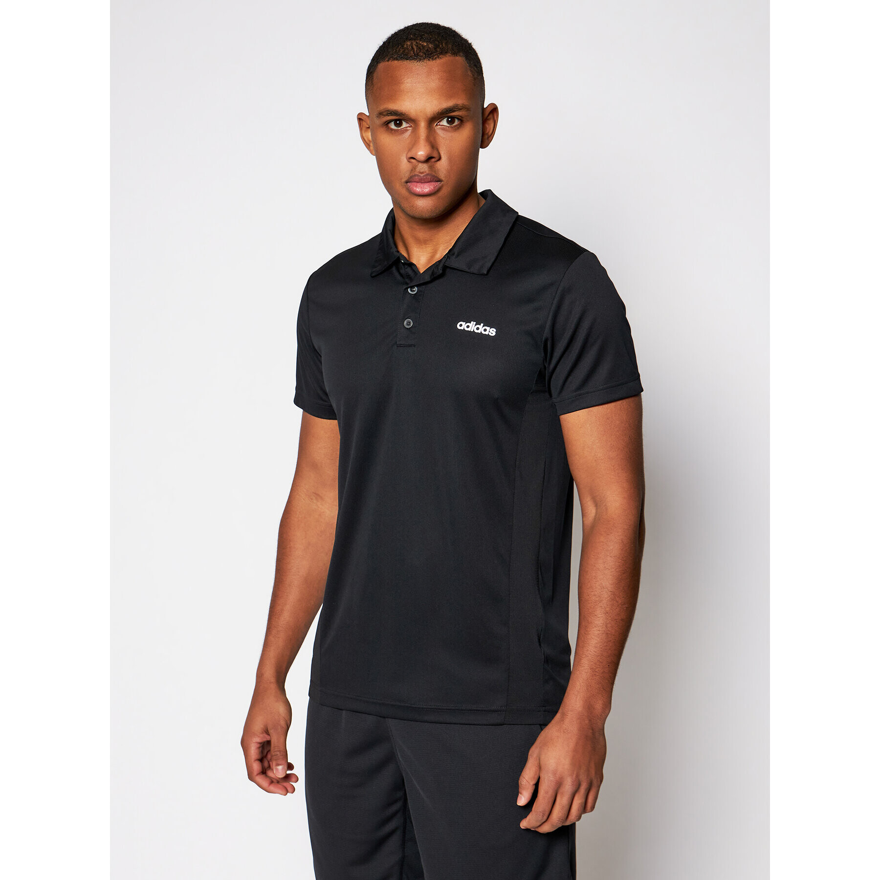 adidas Tricou polo Design 2 Move FL0330 Negru Regular Fit - Pled.ro