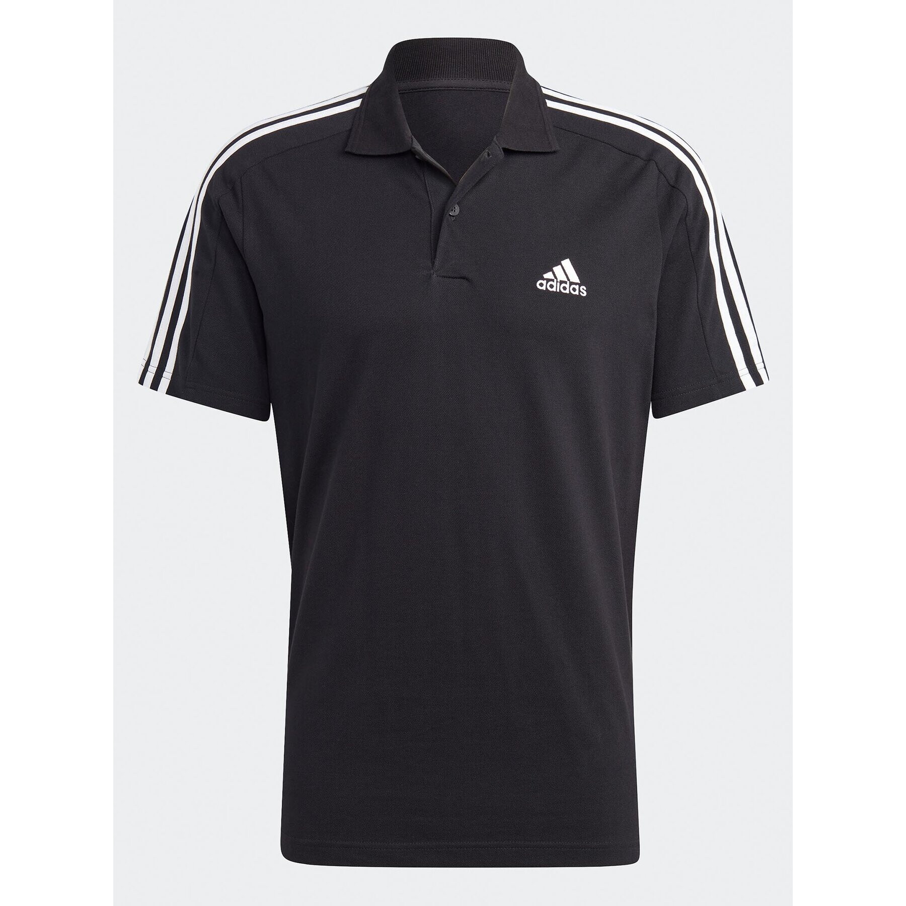 adidas Tricou polo Essentials Piqué Embroidered Small Logo 3-Stripes Polo Shirt IC9310 Negru Regular Fit - Pled.ro