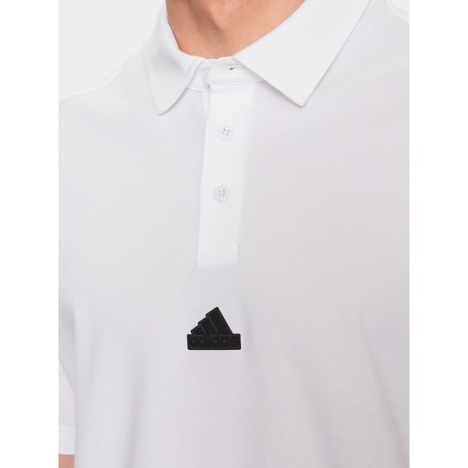 adidas Tricou polo IJ6136 Alb Regular Fit - Pled.ro