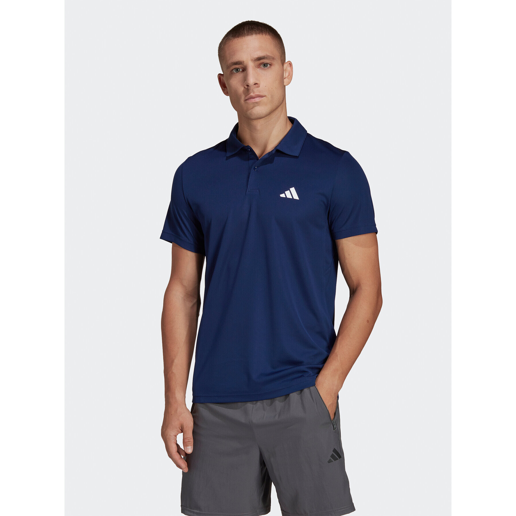 adidas Tricou polo Train Essentials Training Polo Shirt IB8104 Albastru Regular Fit - Pled.ro