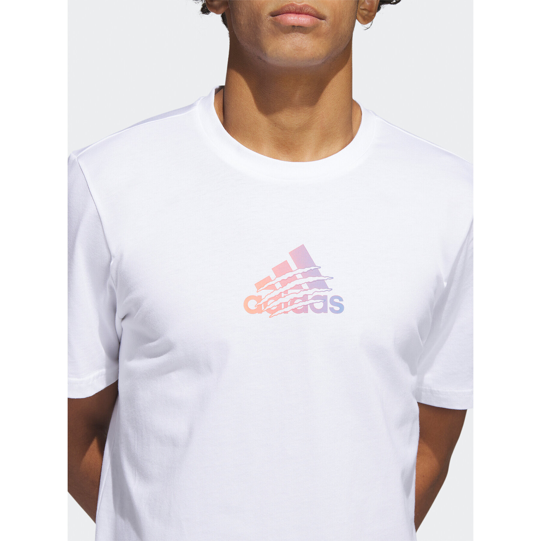 adidas Tricou Power Logo Graphic T-Shirt H54656 Alb Regular Fit - Pled.ro