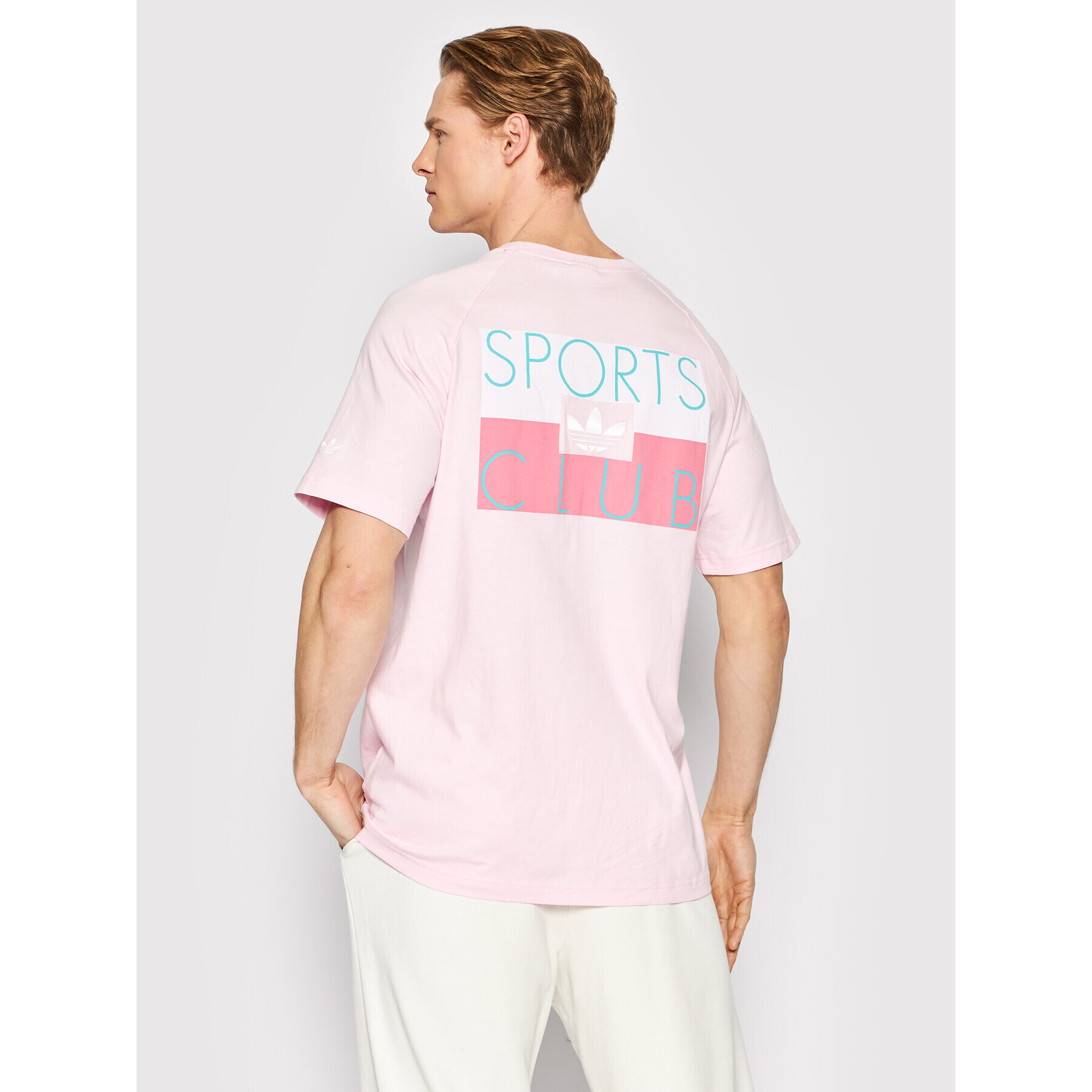 adidas Tricou Sports Club HF5672 Roz Regular Fit - Pled.ro