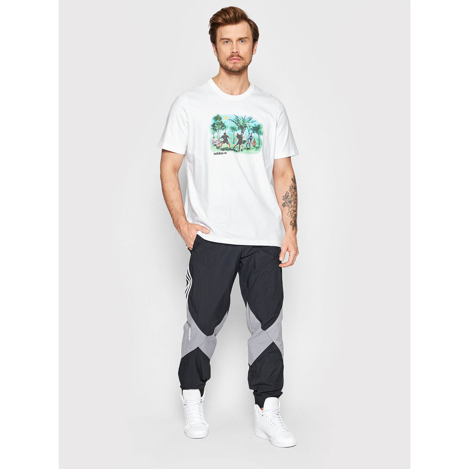 adidas Tricou Sprt Summer HE4717 Alb Regular Fit - Pled.ro