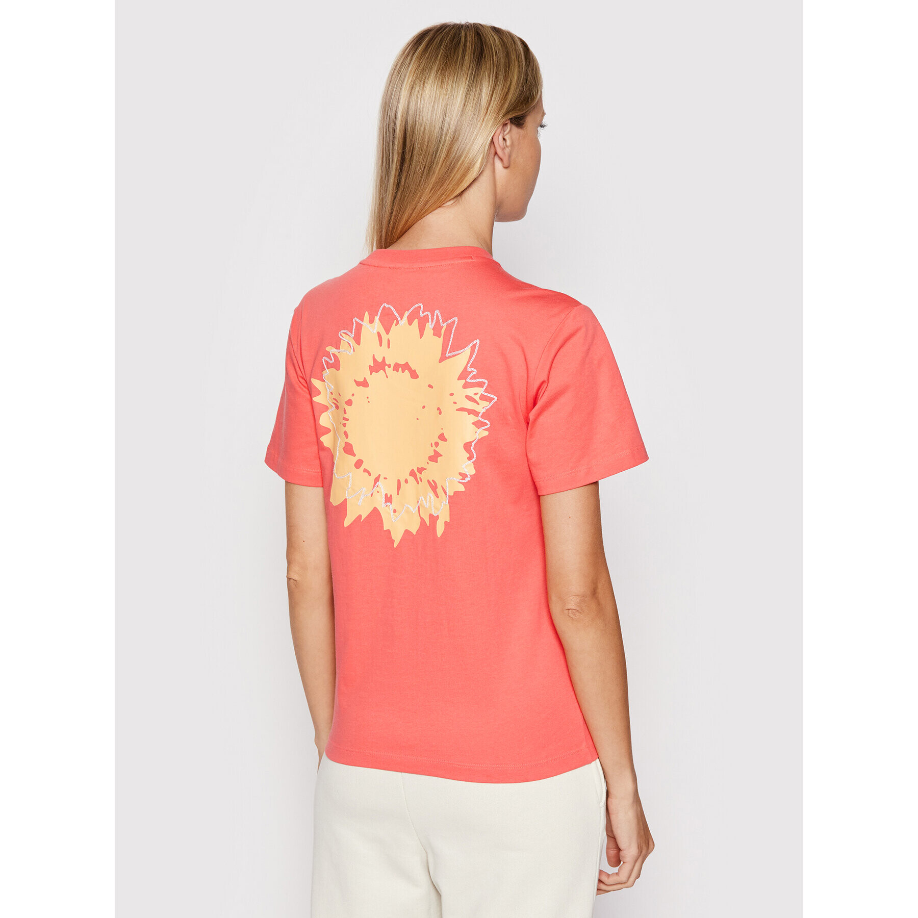 adidas Tricou Sunflower Graphic HC4596 Portocaliu Regular Fit - Pled.ro