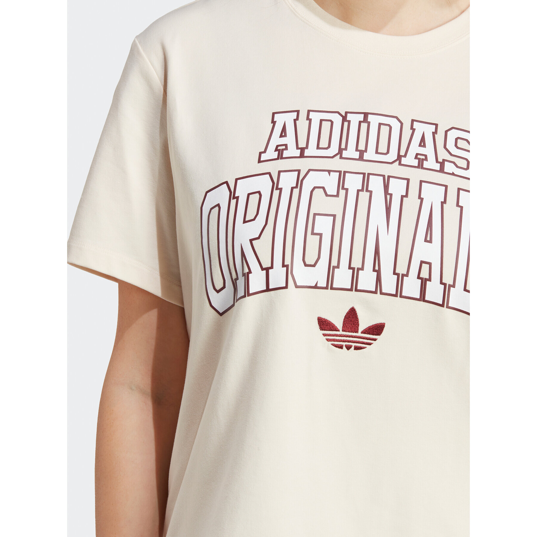 adidas Tricou T-Shirt IC5981 Bej - Pled.ro