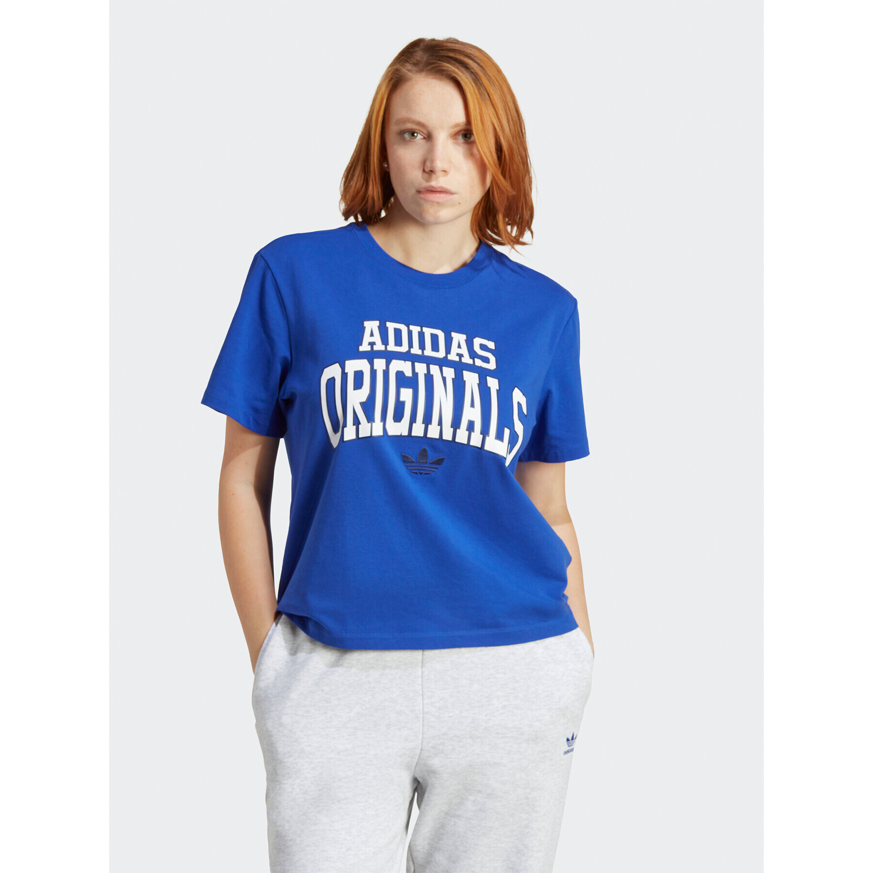 adidas Tricou T-Shirt IC5982 Albastru - Pled.ro